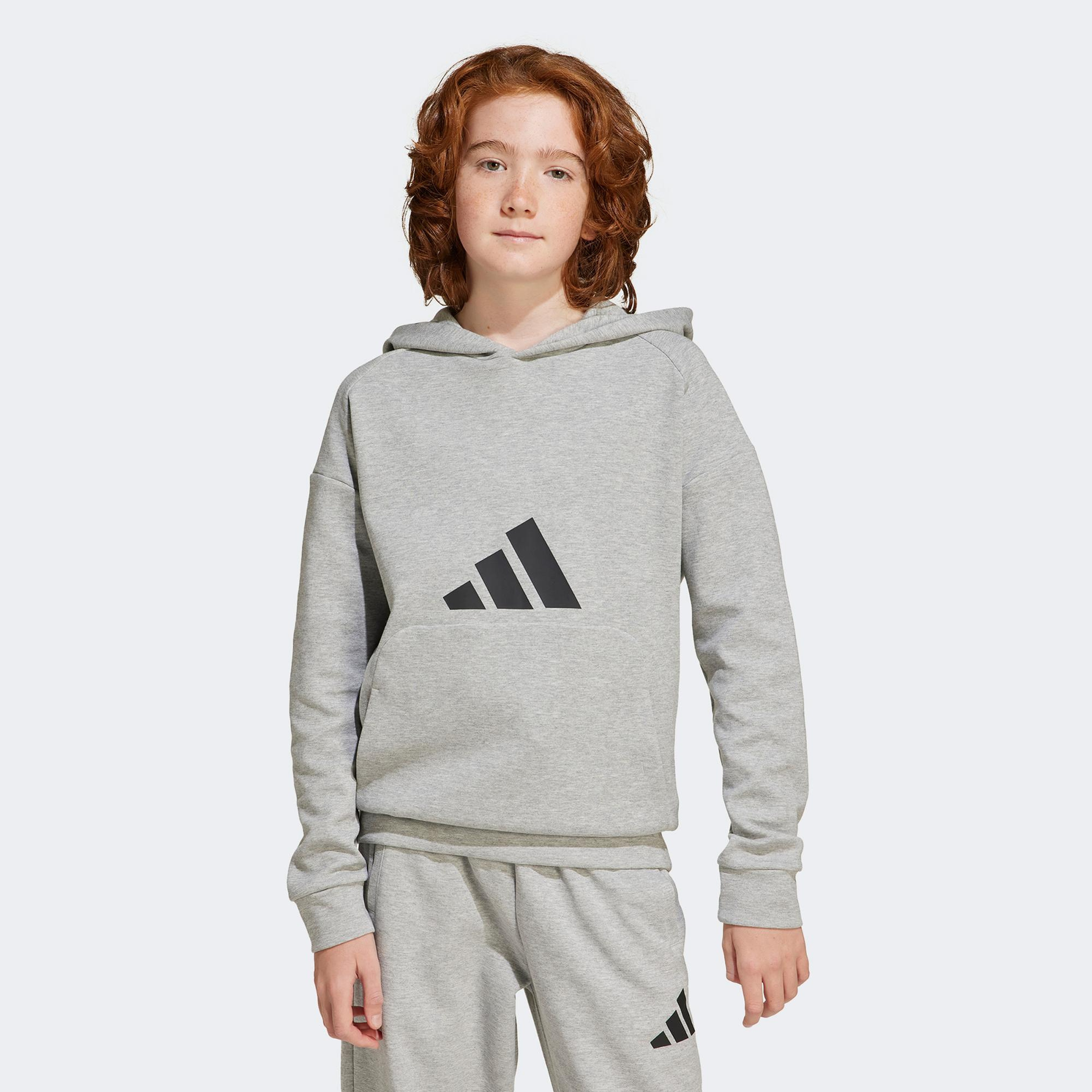 adidas Future Icons Logo Çocuk Gri Swearshirt