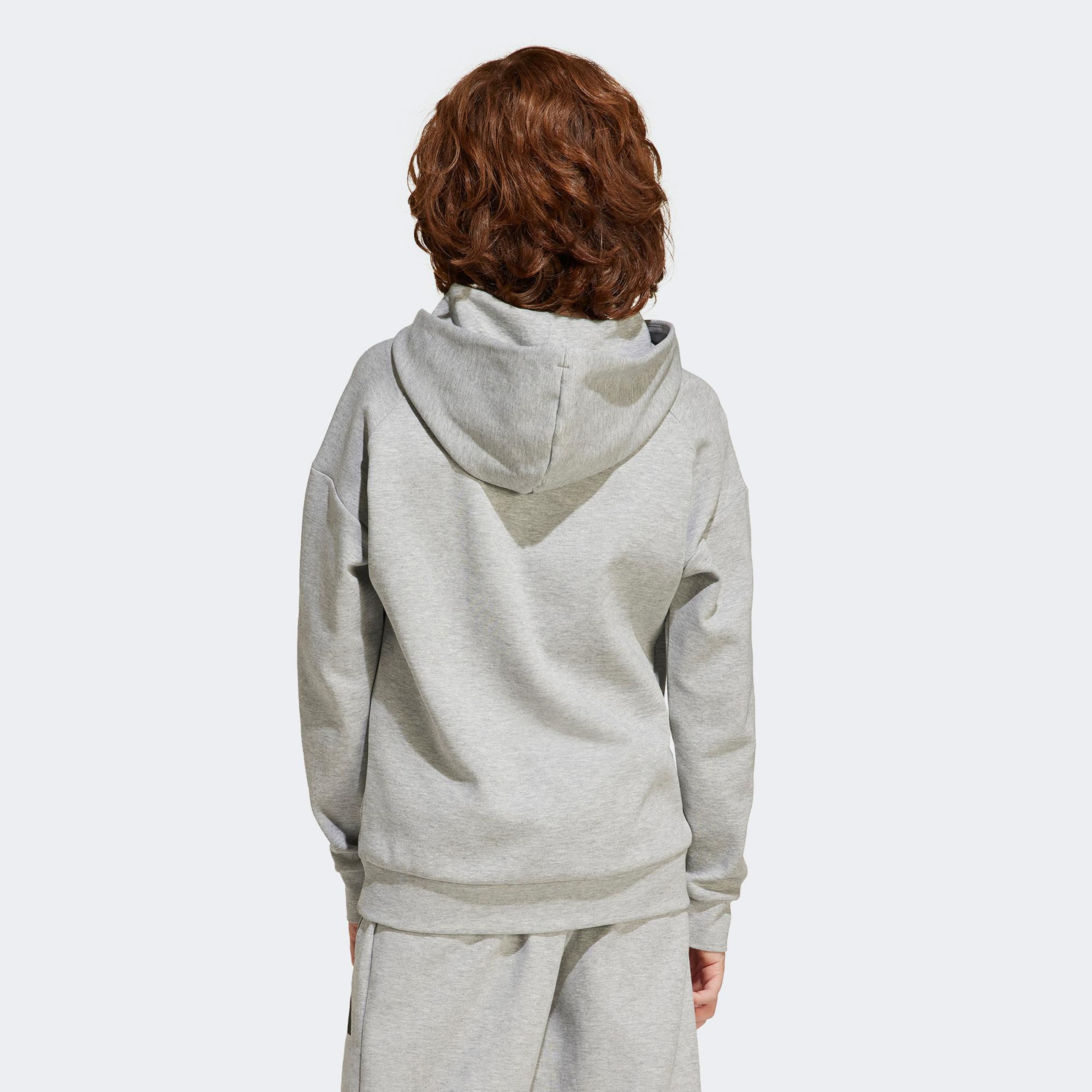 adidas Future Icons Logo Çocuk Gri Swearshirt