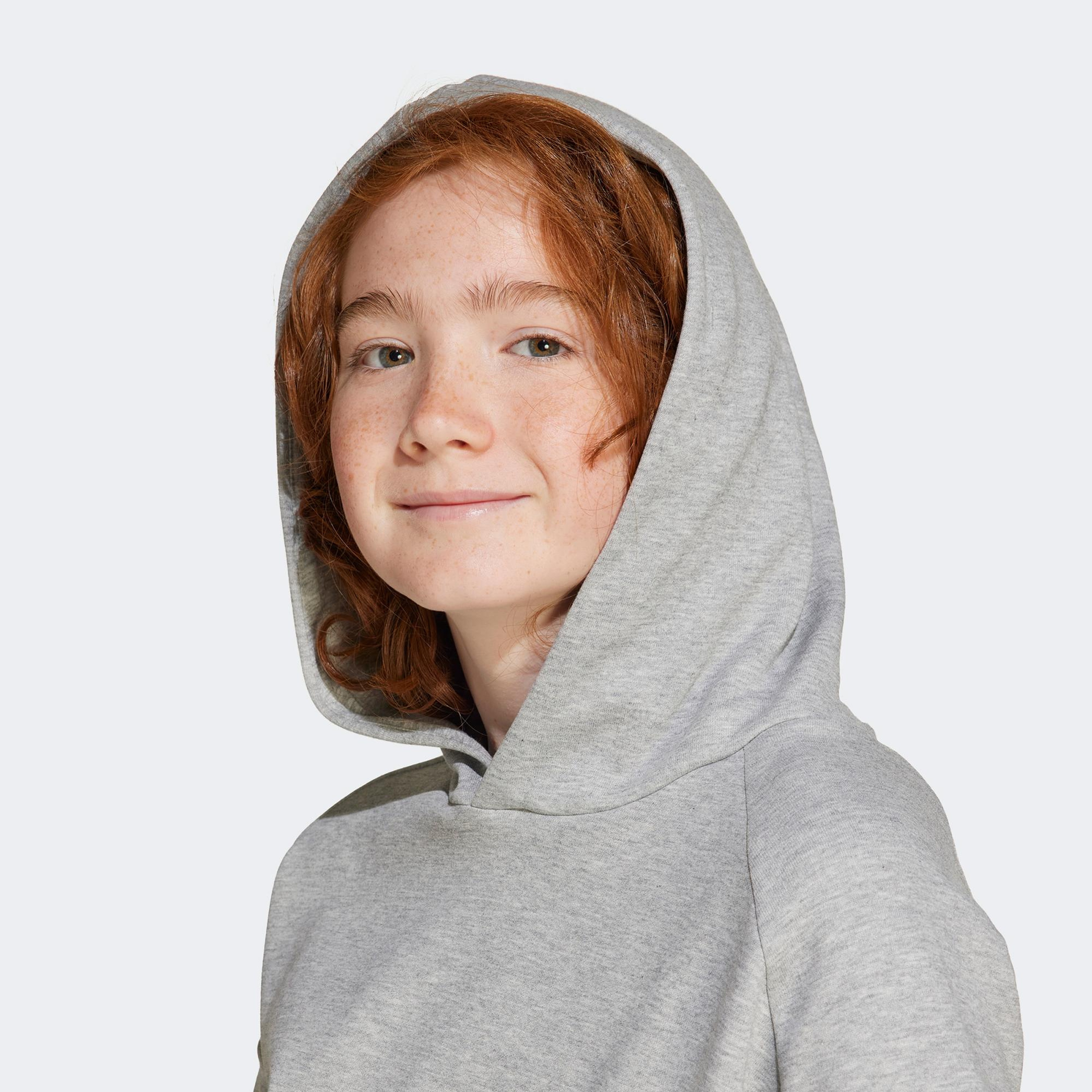 adidas Future Icons Logo Çocuk Gri Swearshirt