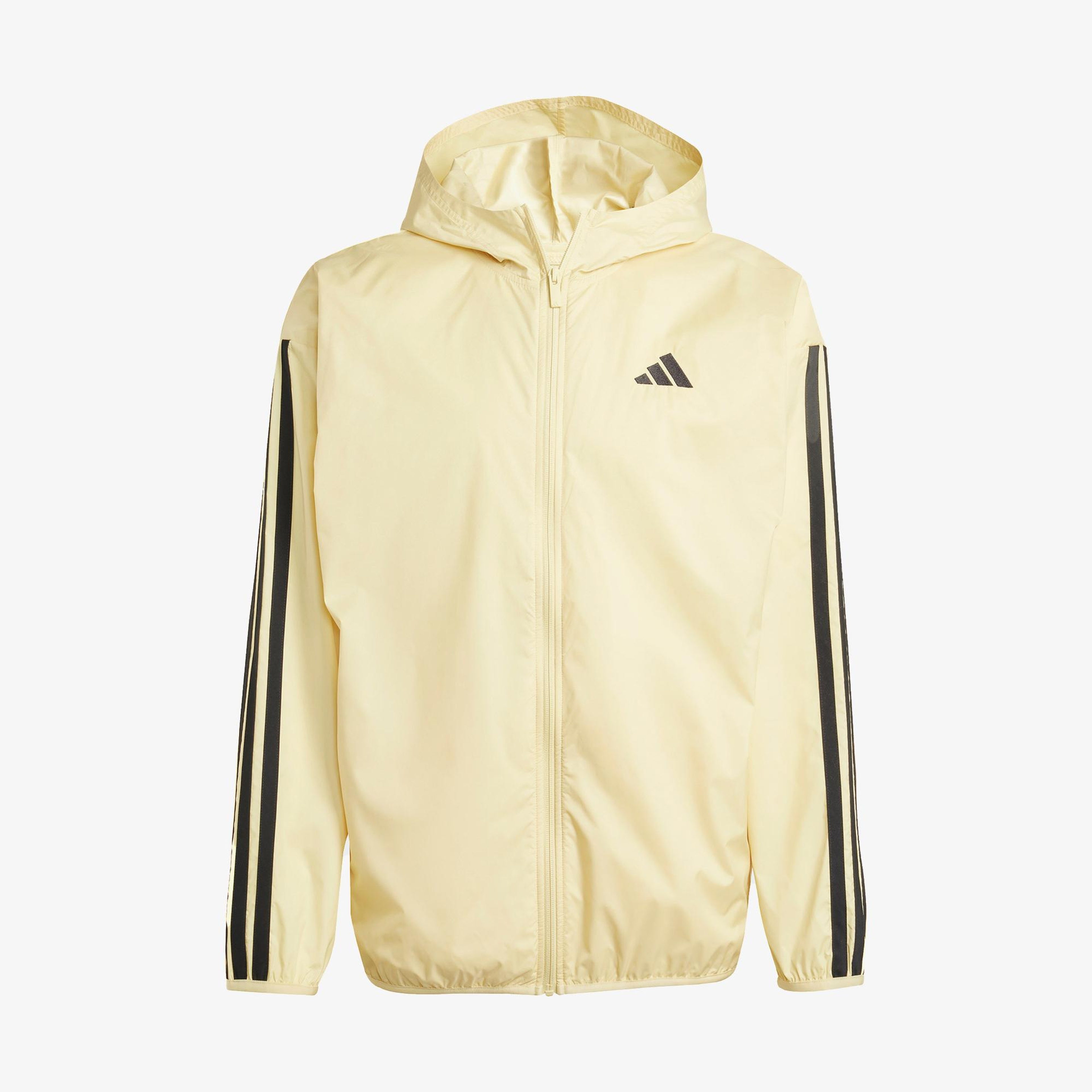 adidas Essentials 3 Stripes Windbreaker Erkek Sarı Ceket
