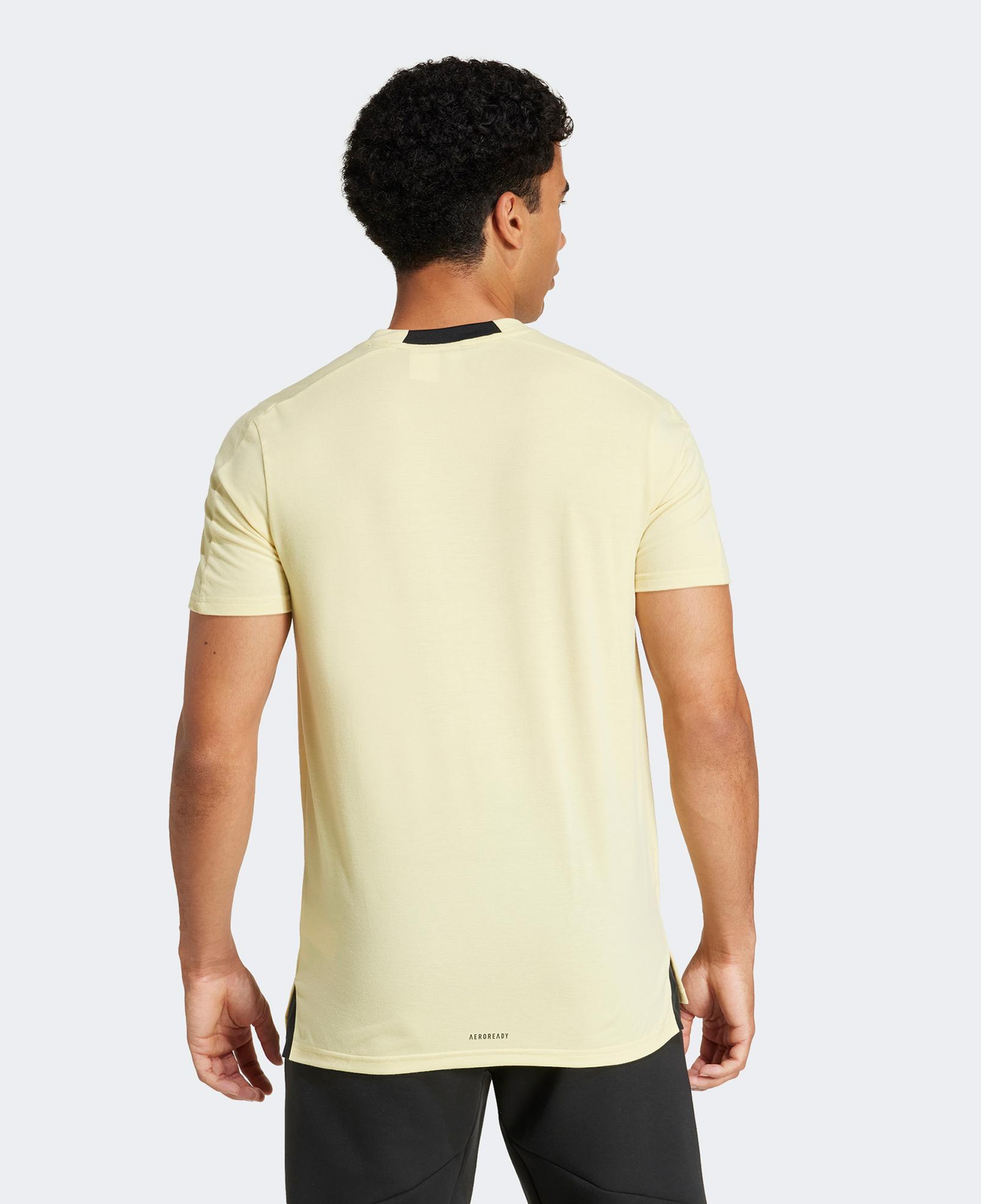 adidas Designed For Erkek Sarı Antrenman T-Shirt