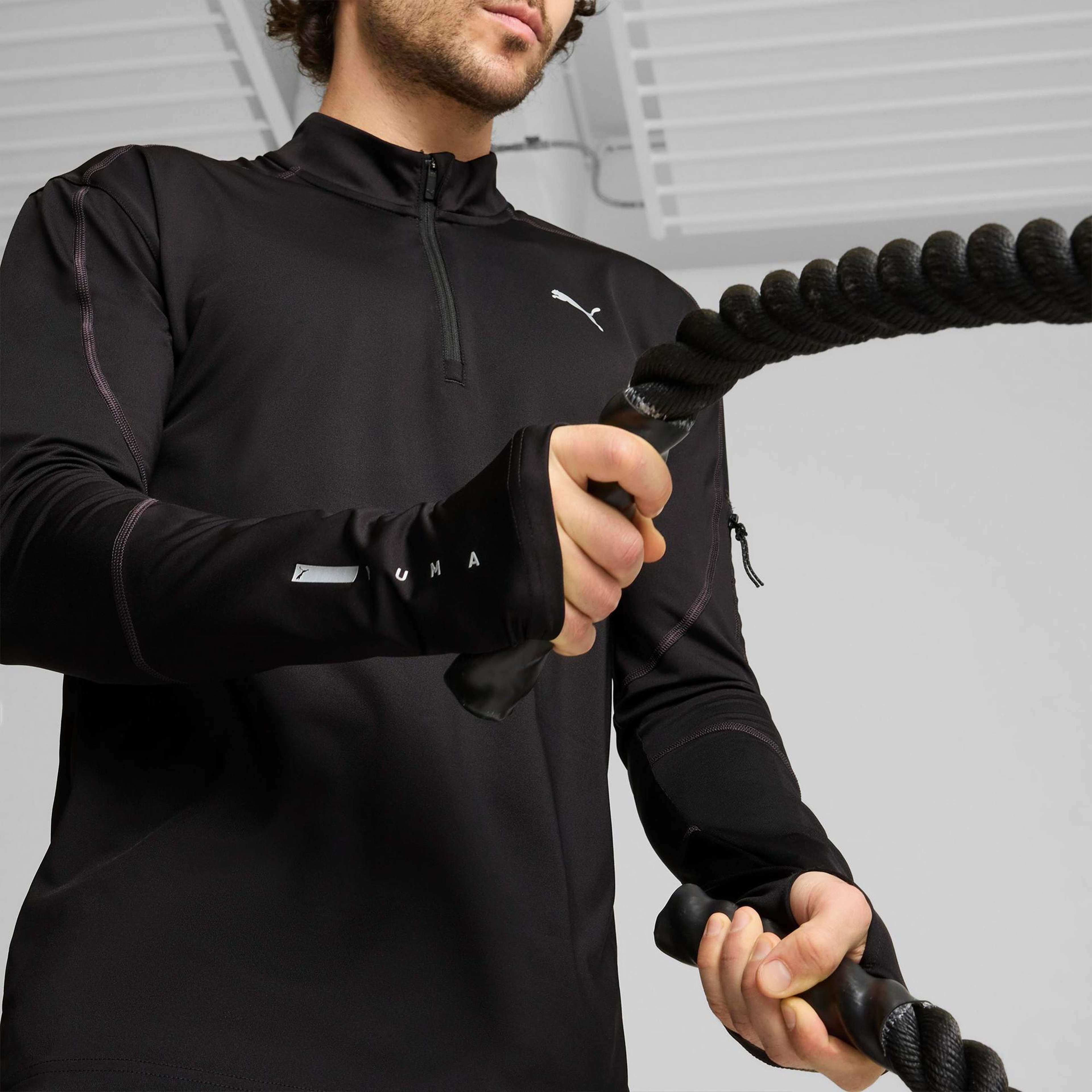 Puma Quarter Zip Erkek Siyah Günlük Sweatshirt