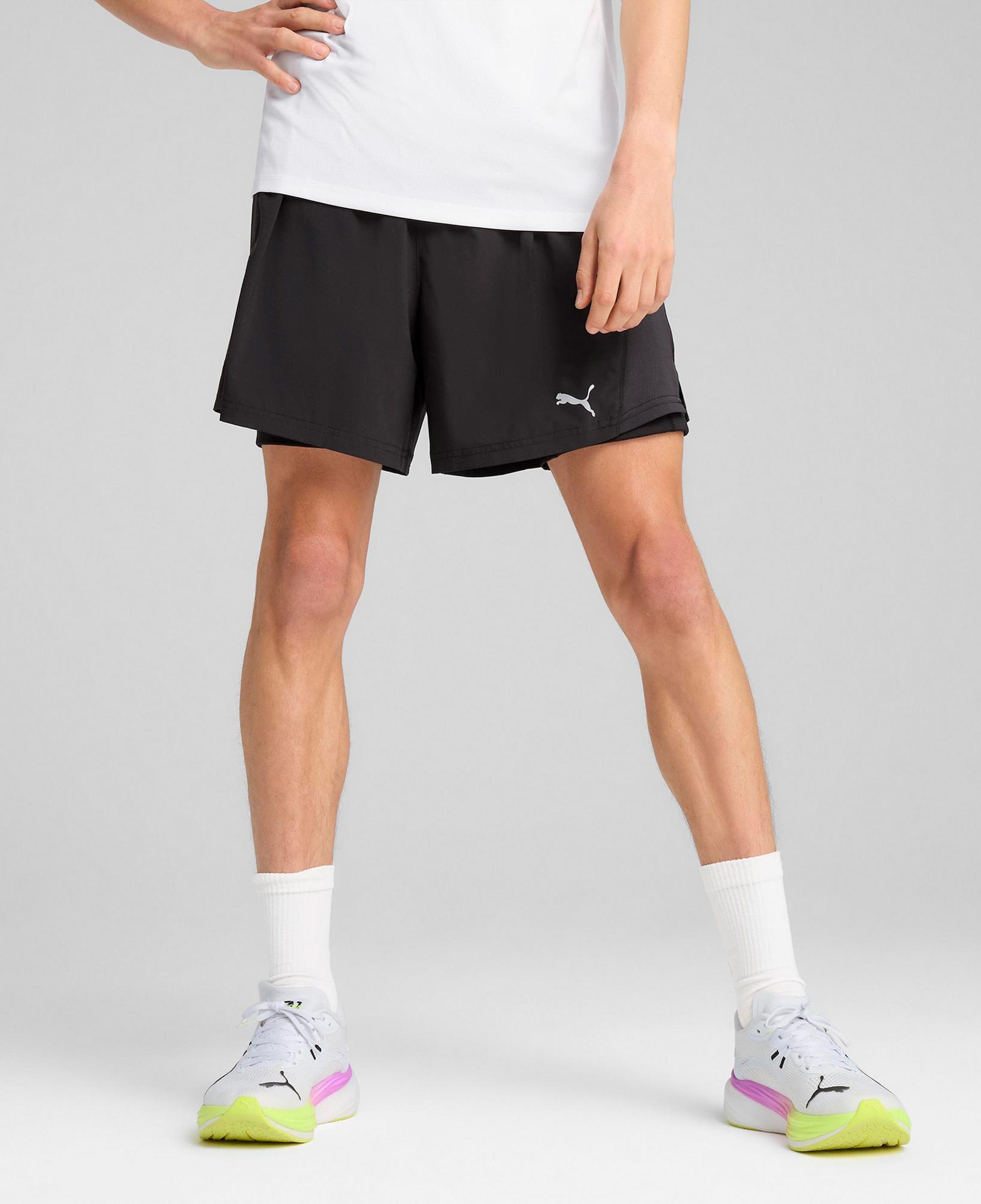 Puma Run Velocity 2in1 Erkek Siyah Koşu Şortu