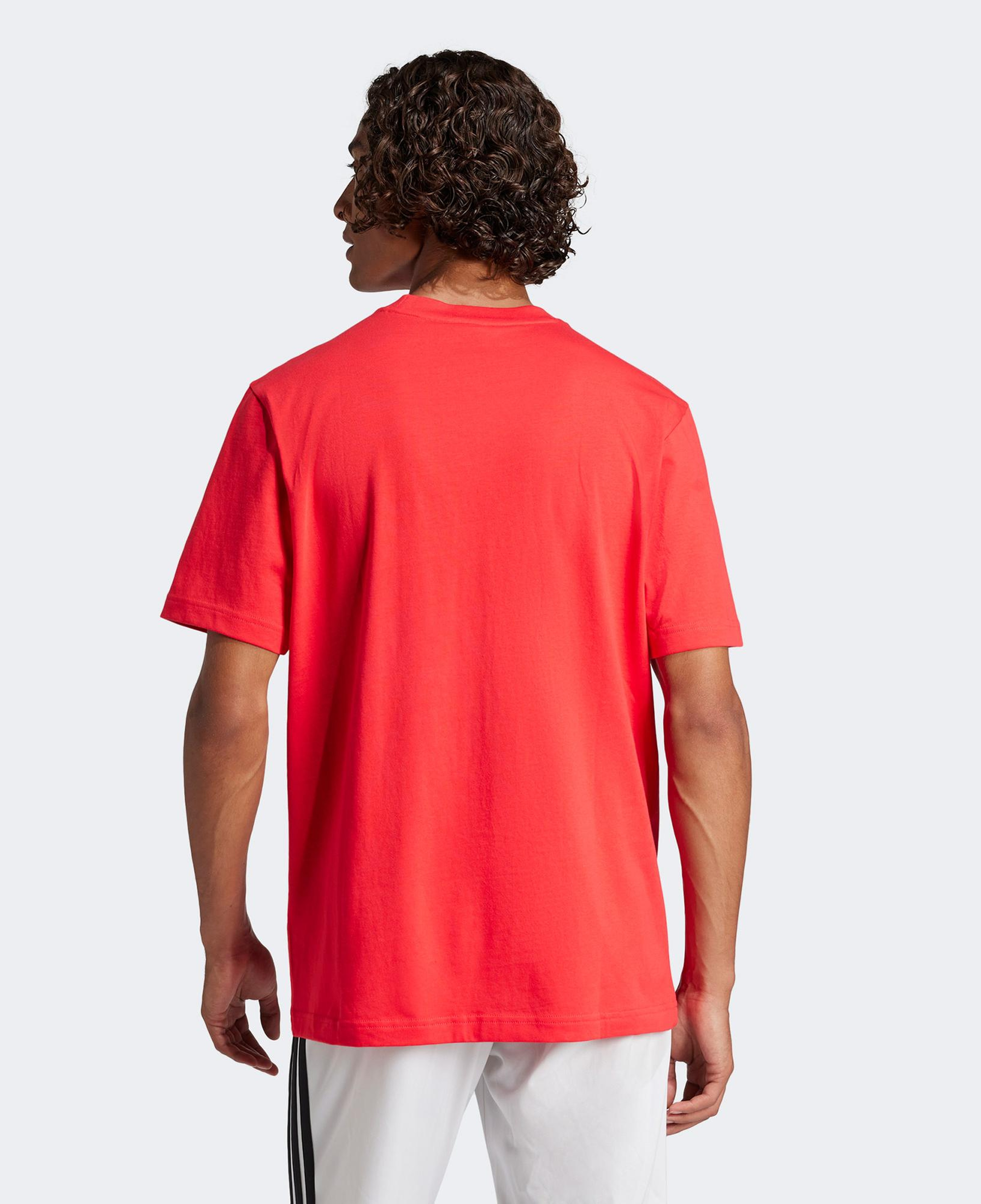 adidas Essentials Small Logo Single Erkek Kırmızı T-Shirt