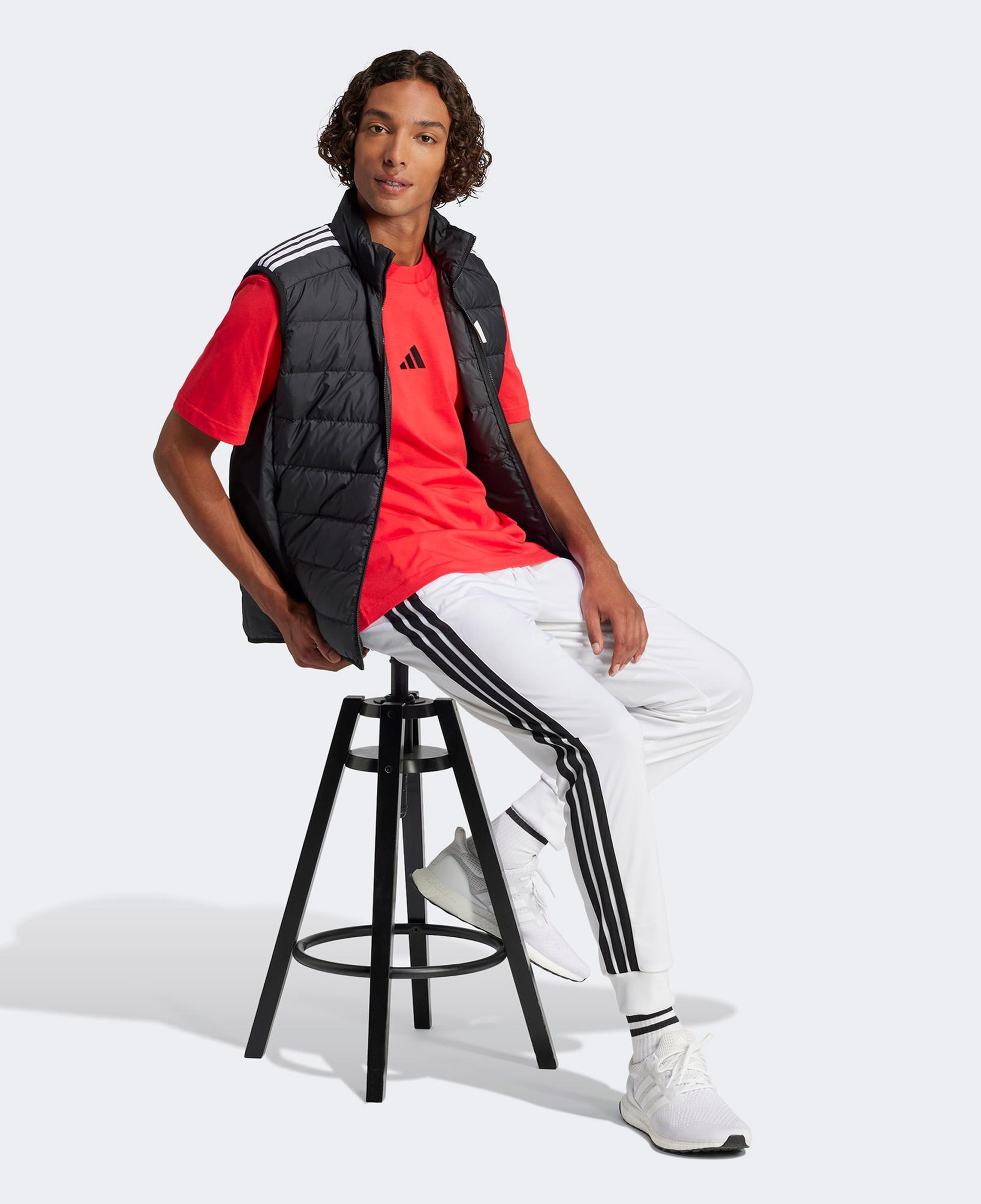 adidas Essentials Small Logo Single Erkek Kırmızı T-Shirt