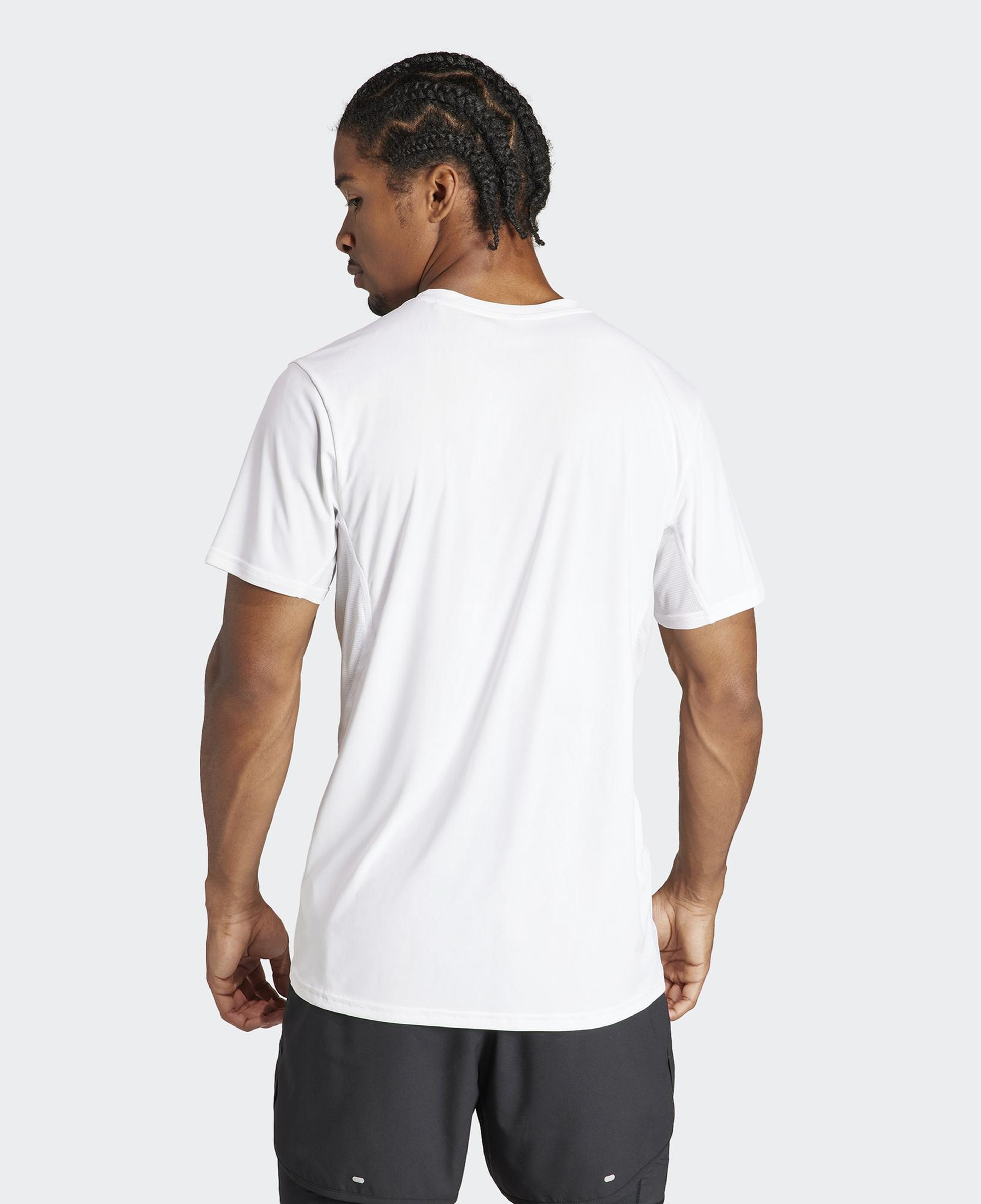 adidas Adizero Essentials Erkek Beyaz Koşu T-Shirt