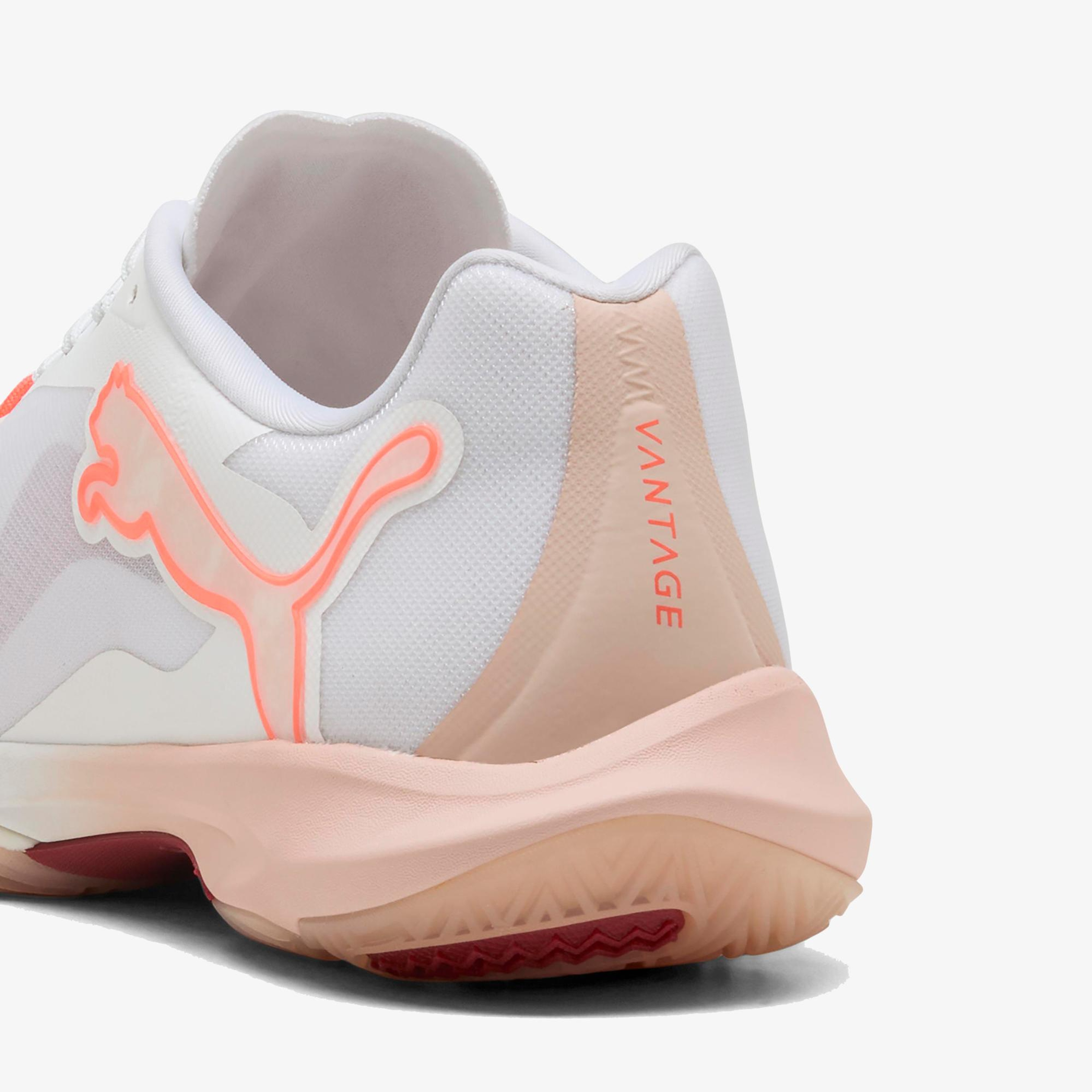 Puma Vantage Nitro W+ Kadın Beyaz Voleybol Ayakkabısı