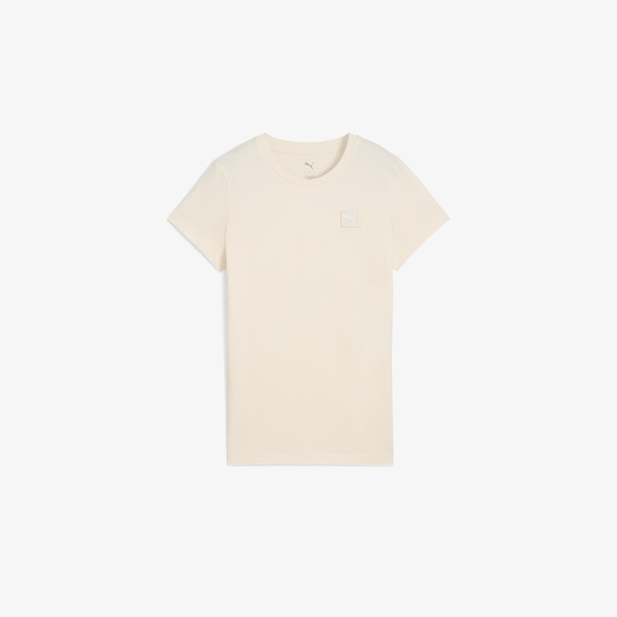 Puma Ess Elevated Kadın Krem T-Shirt