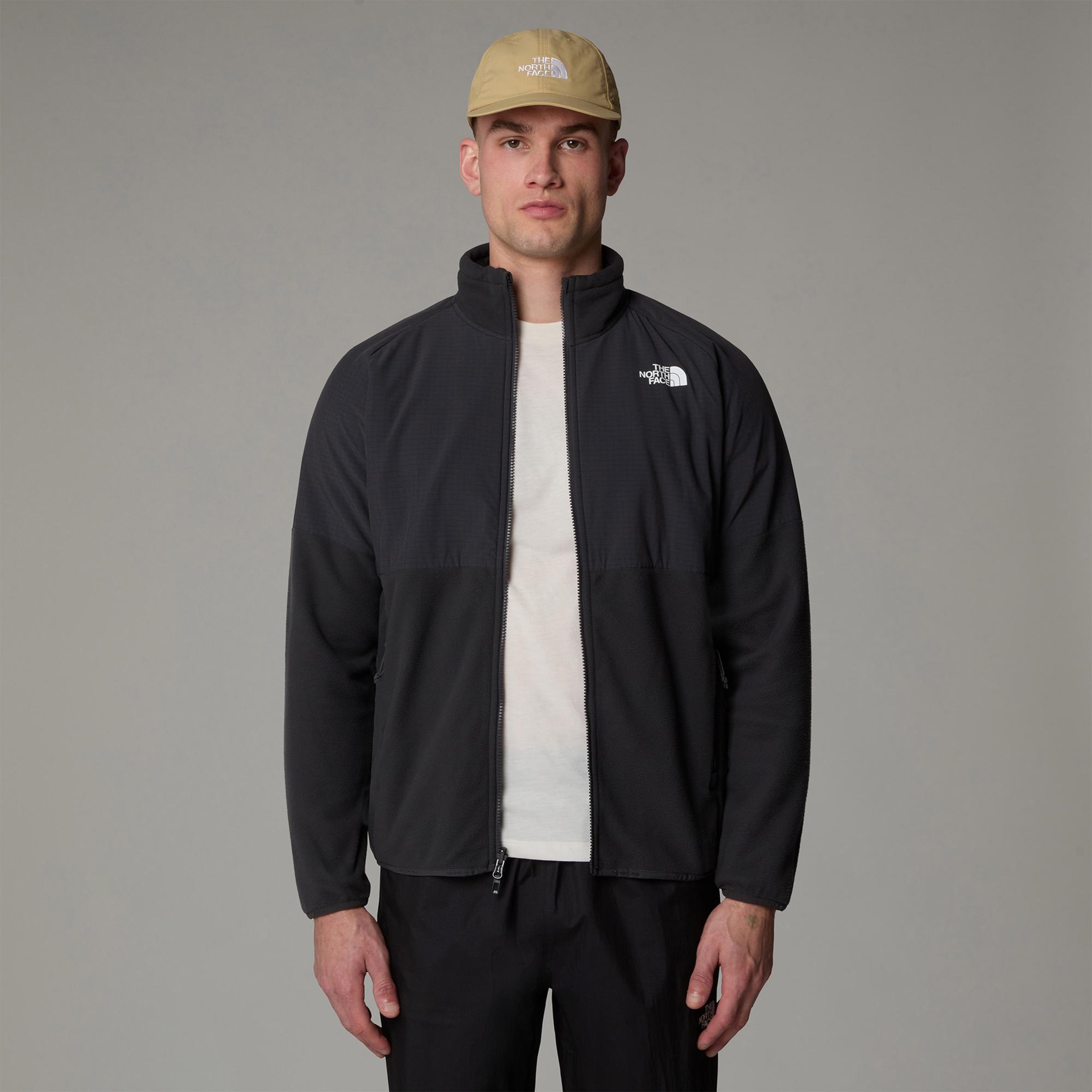 The North Face Glacier Heavyweight Full Zip Erkek Gri Outdoor Polar