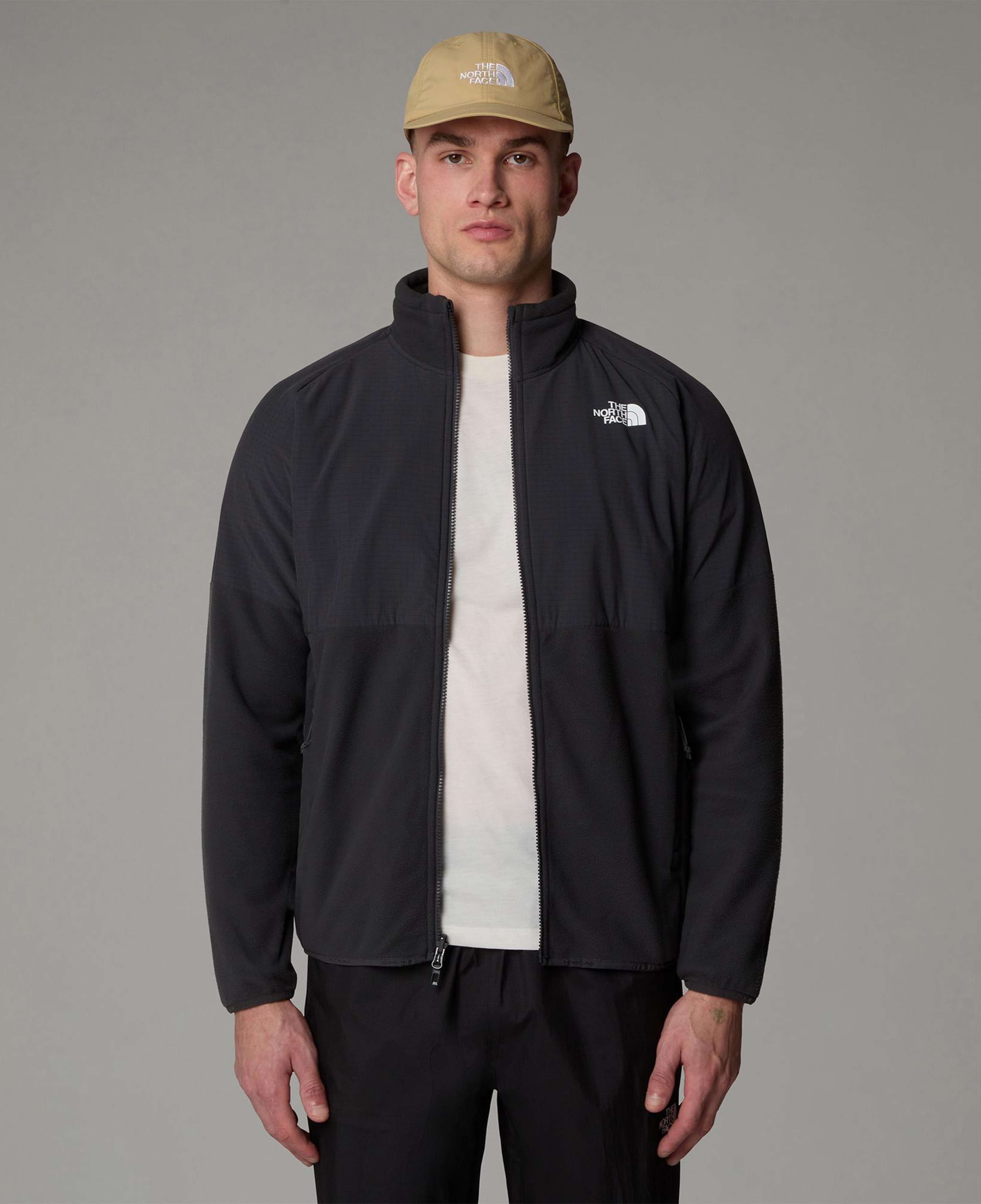 The North Face Glacier Heavyweight Full Zip Erkek Gri Outdoor Polar