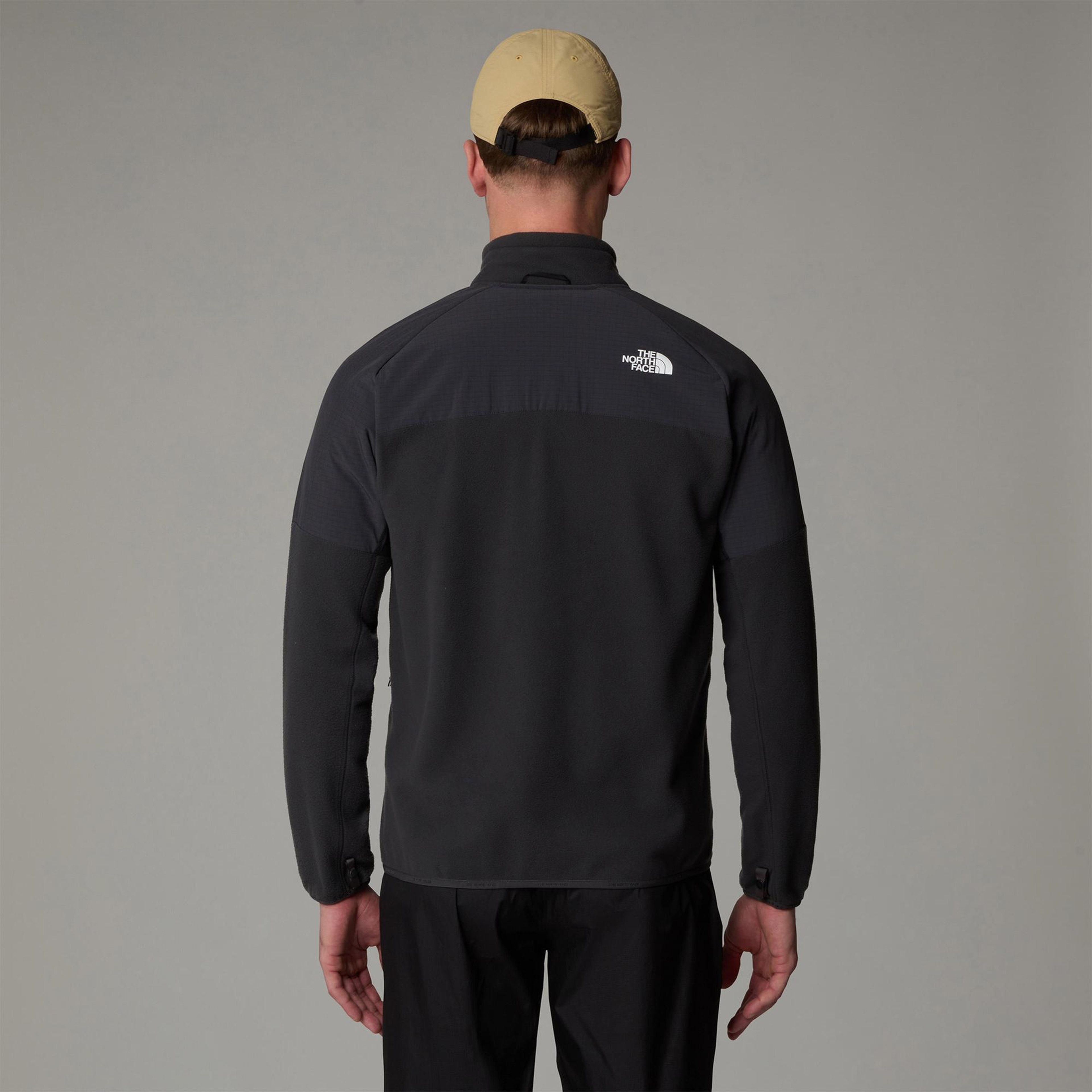 The North Face Glacier Heavyweight Full Zip Erkek Gri Outdoor Polar