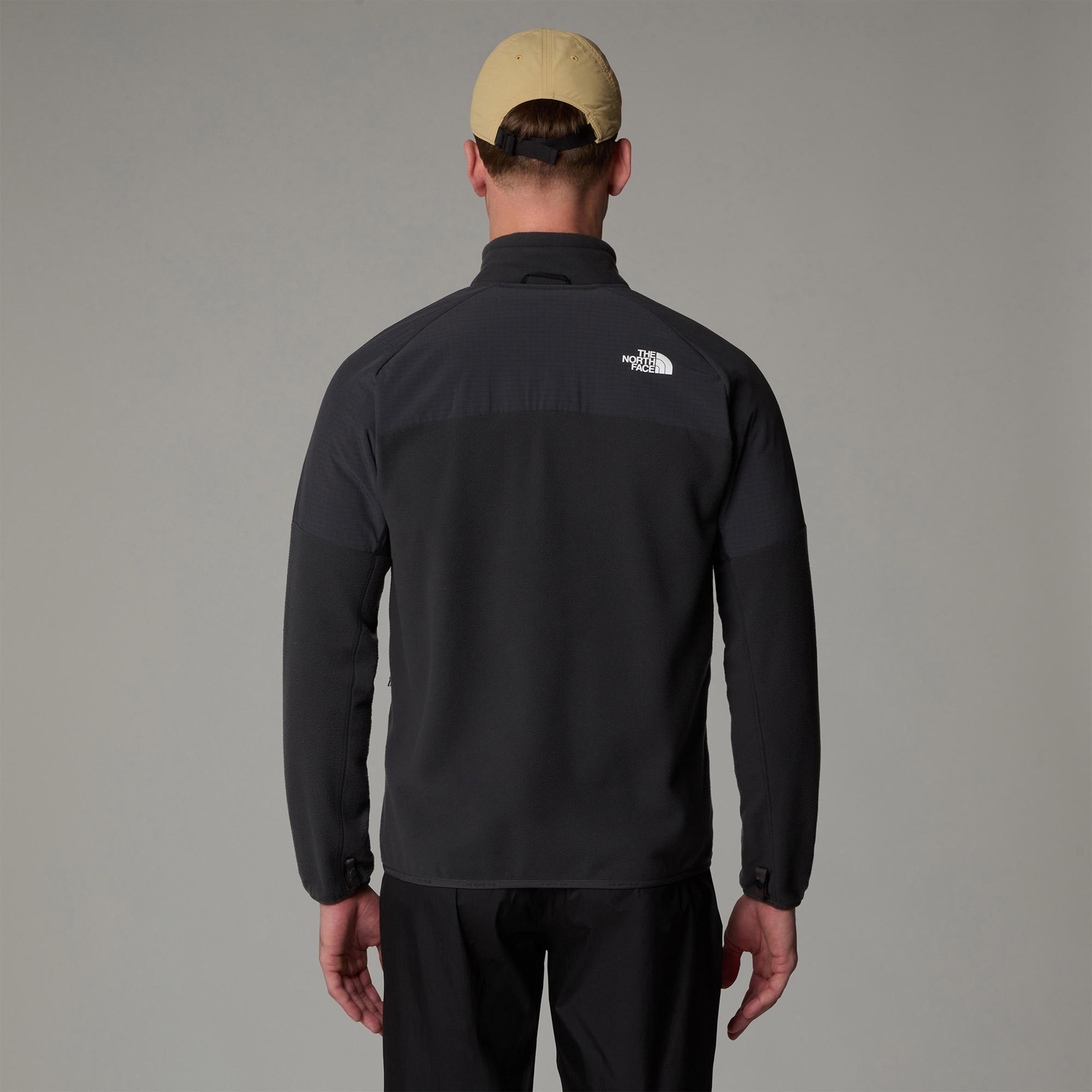 The North Face Glacier Heavyweight Full Zip Erkek Gri Outdoor Polar