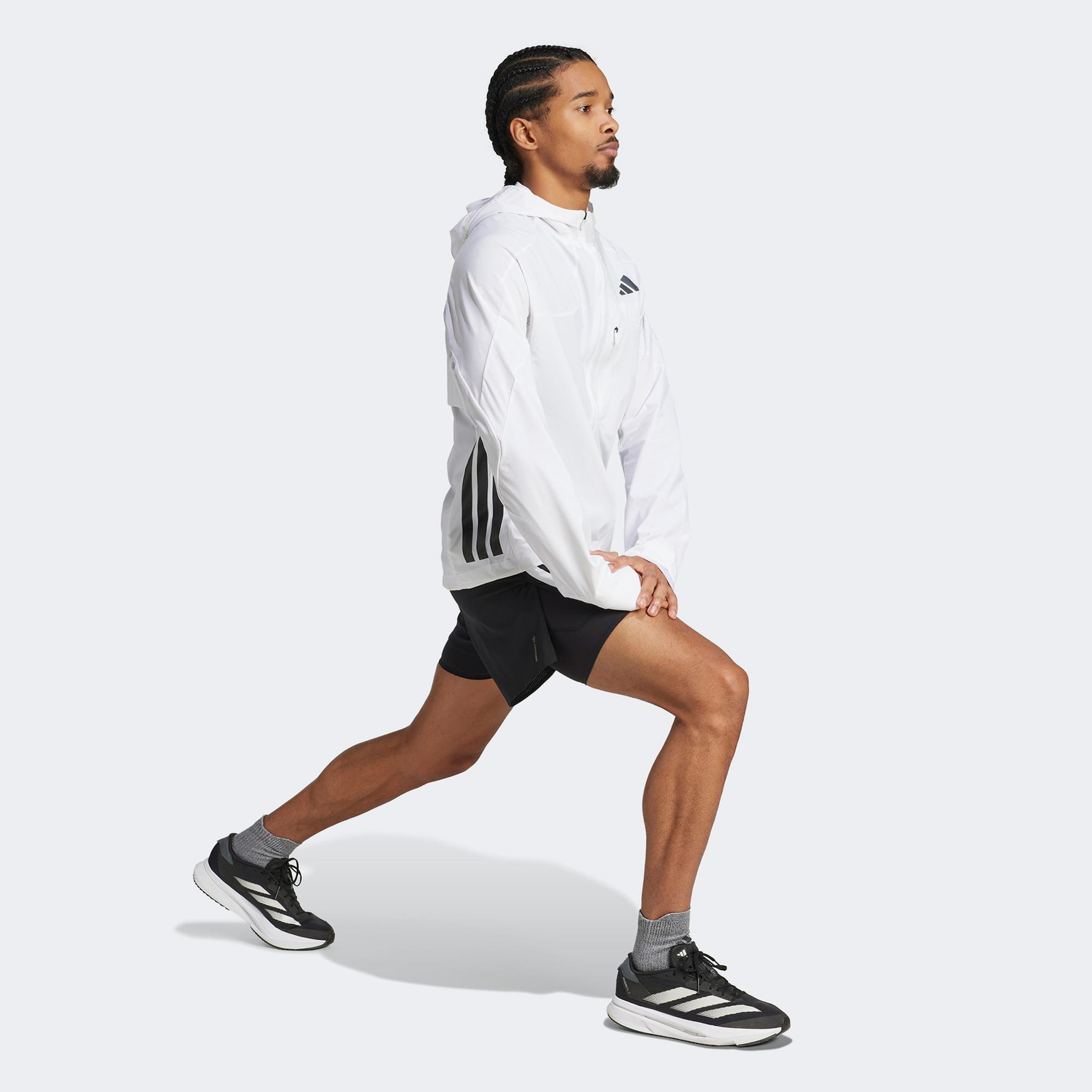 adidas Adizero Erkek Beyaz Koşu Rüzgarlık