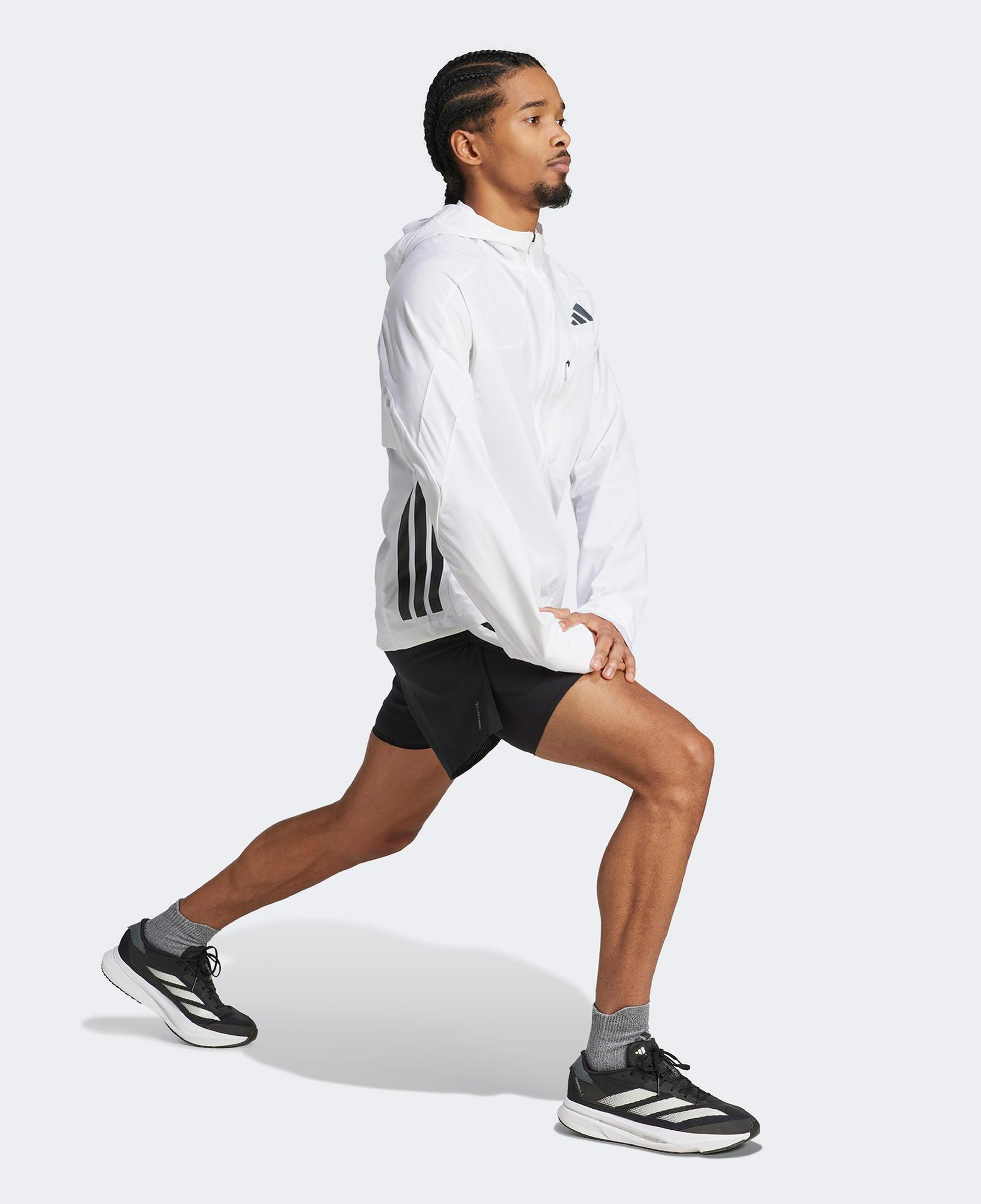 adidas Adizero Erkek Beyaz Koşu Rüzgarlık