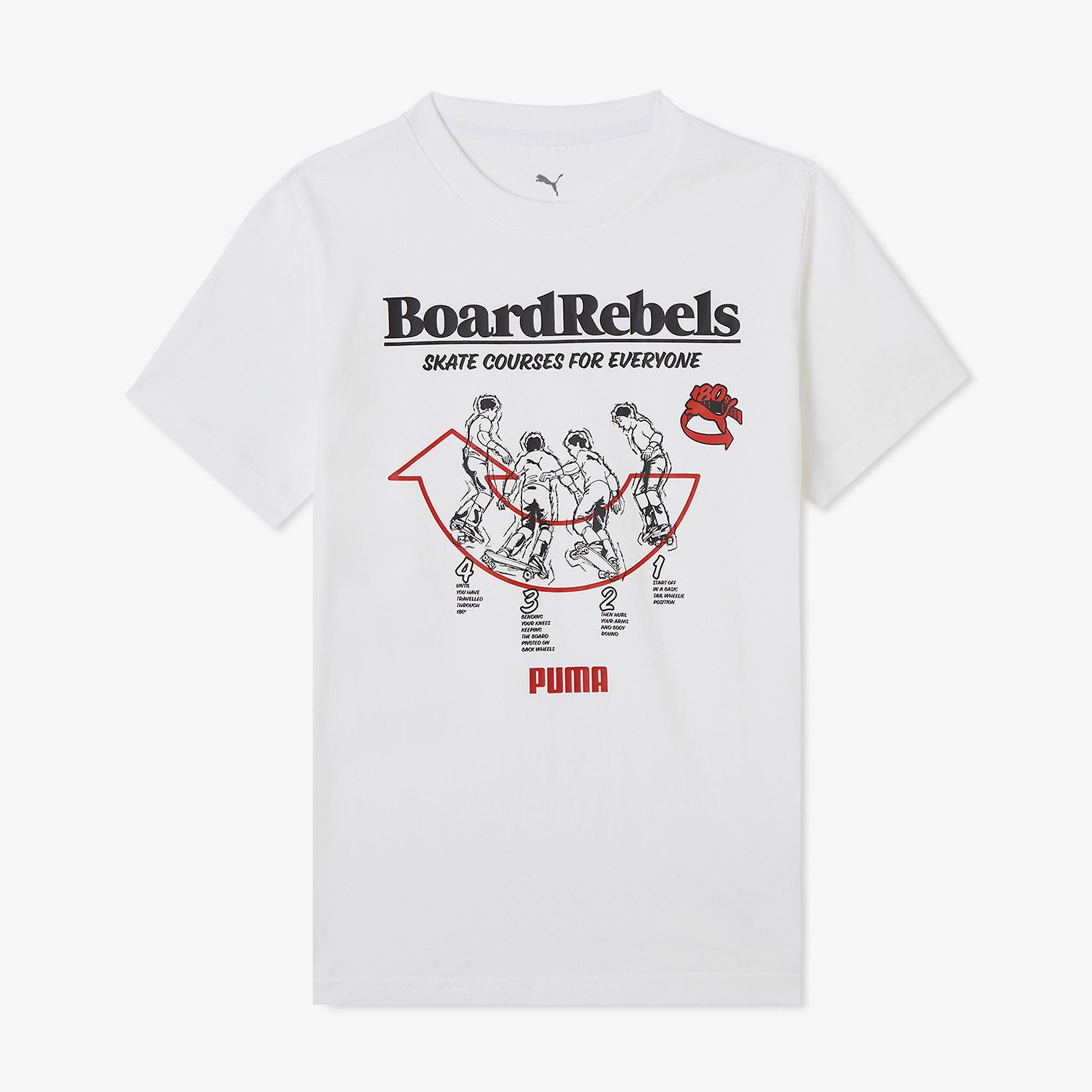 Puma Mid 90s Grapgic Çocuk Beyaz T-Shirt