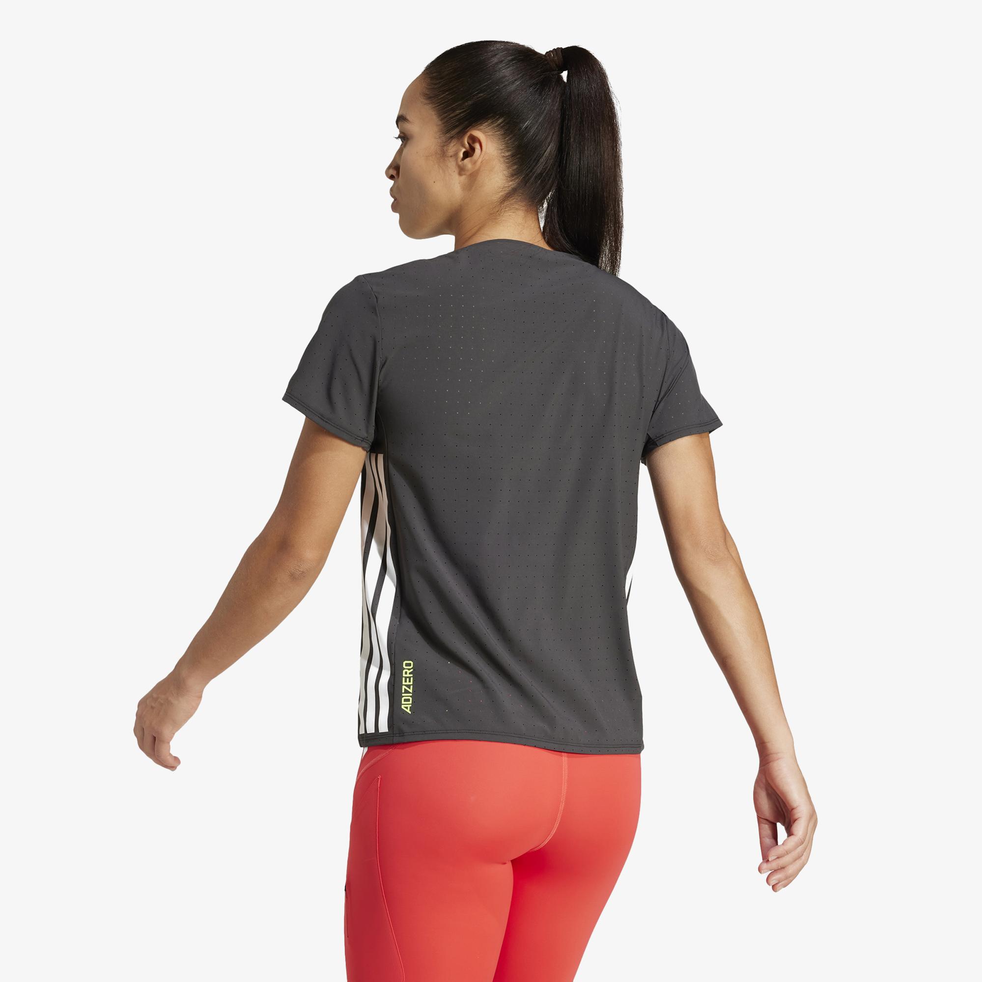 adidas Adizero Running Kadın Siyah Koşu T-Shirt