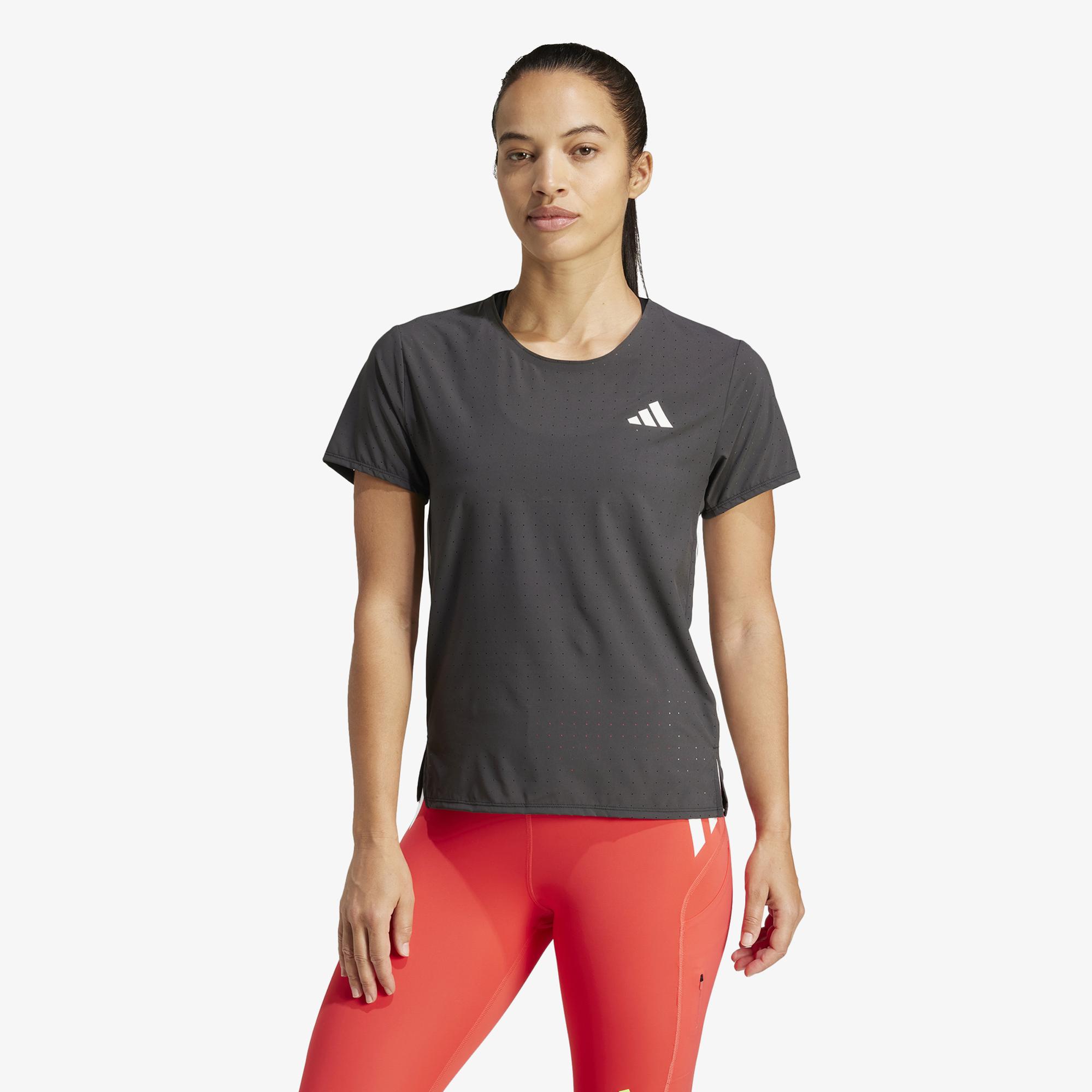 adidas Adizero Running Kadın Siyah Koşu T-Shirt