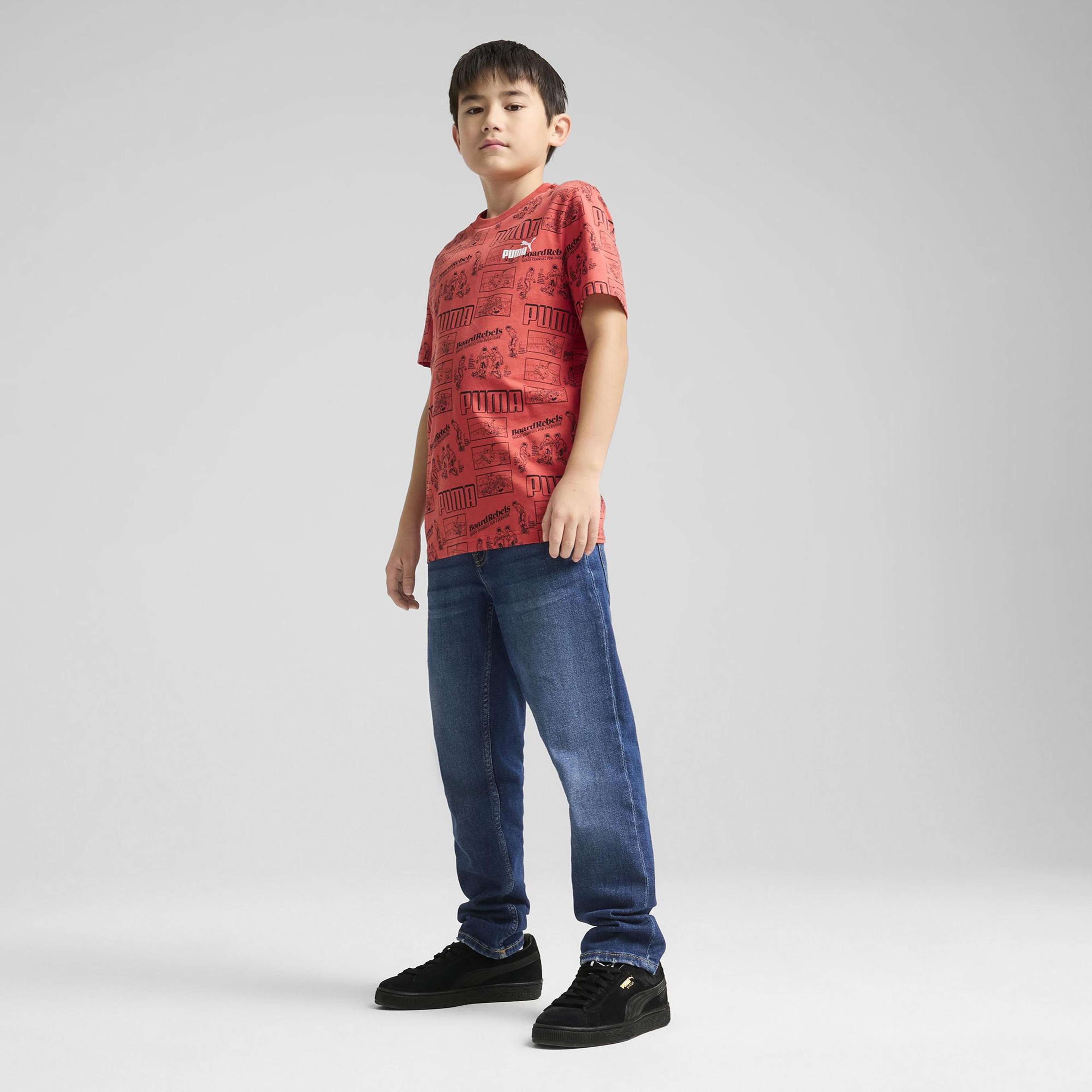 Puma Mid 90s Çocuk Kırmızı T-Shirt