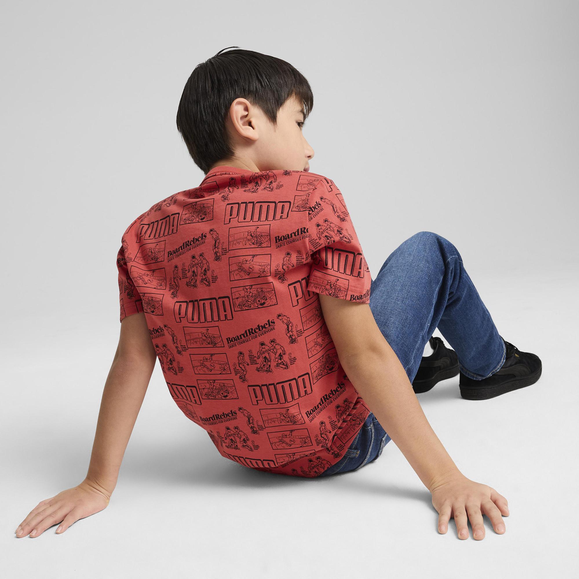 Puma Mid 90s Çocuk Kırmızı T-Shirt