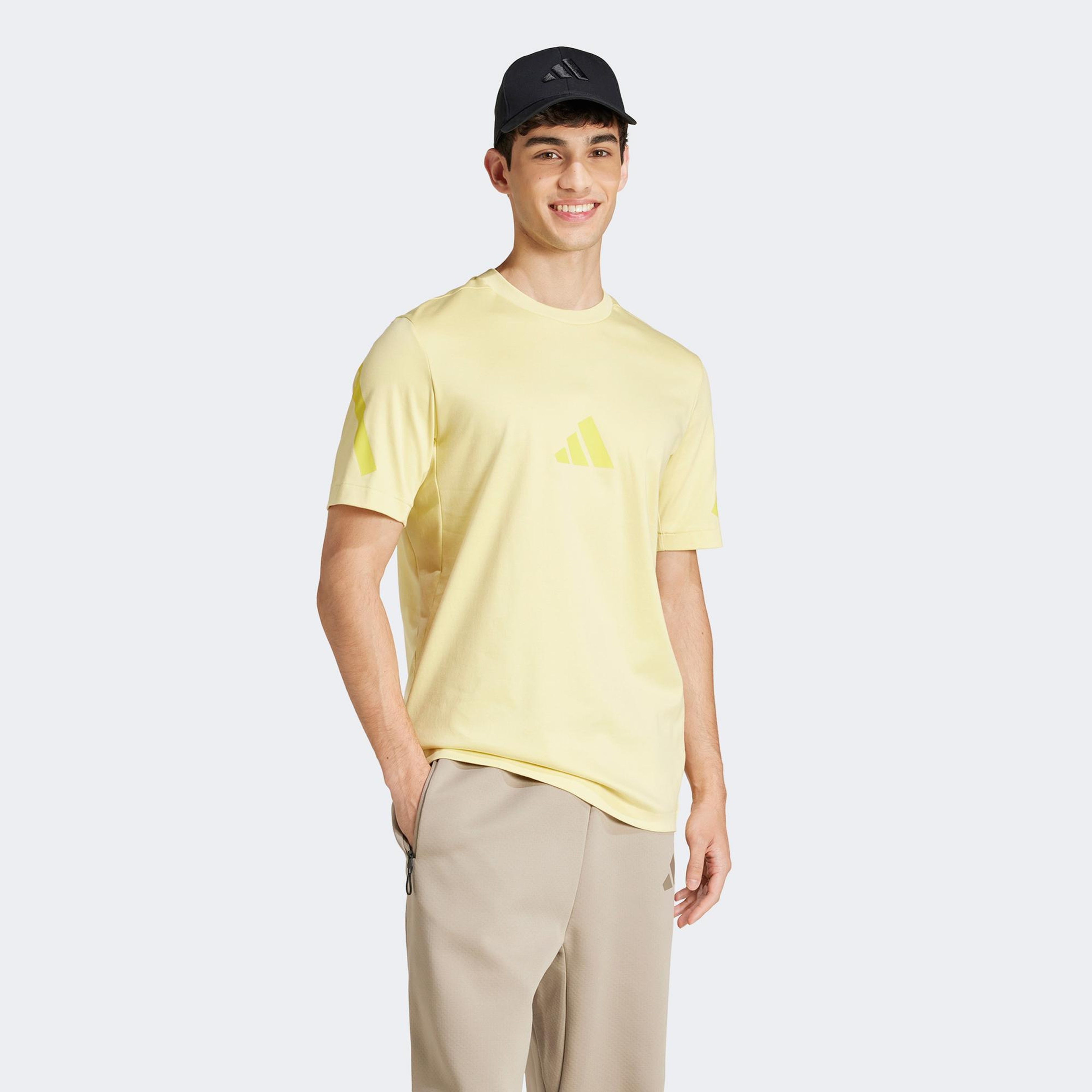 adidas Z.N.E. Erkek Sarı T-Shirt