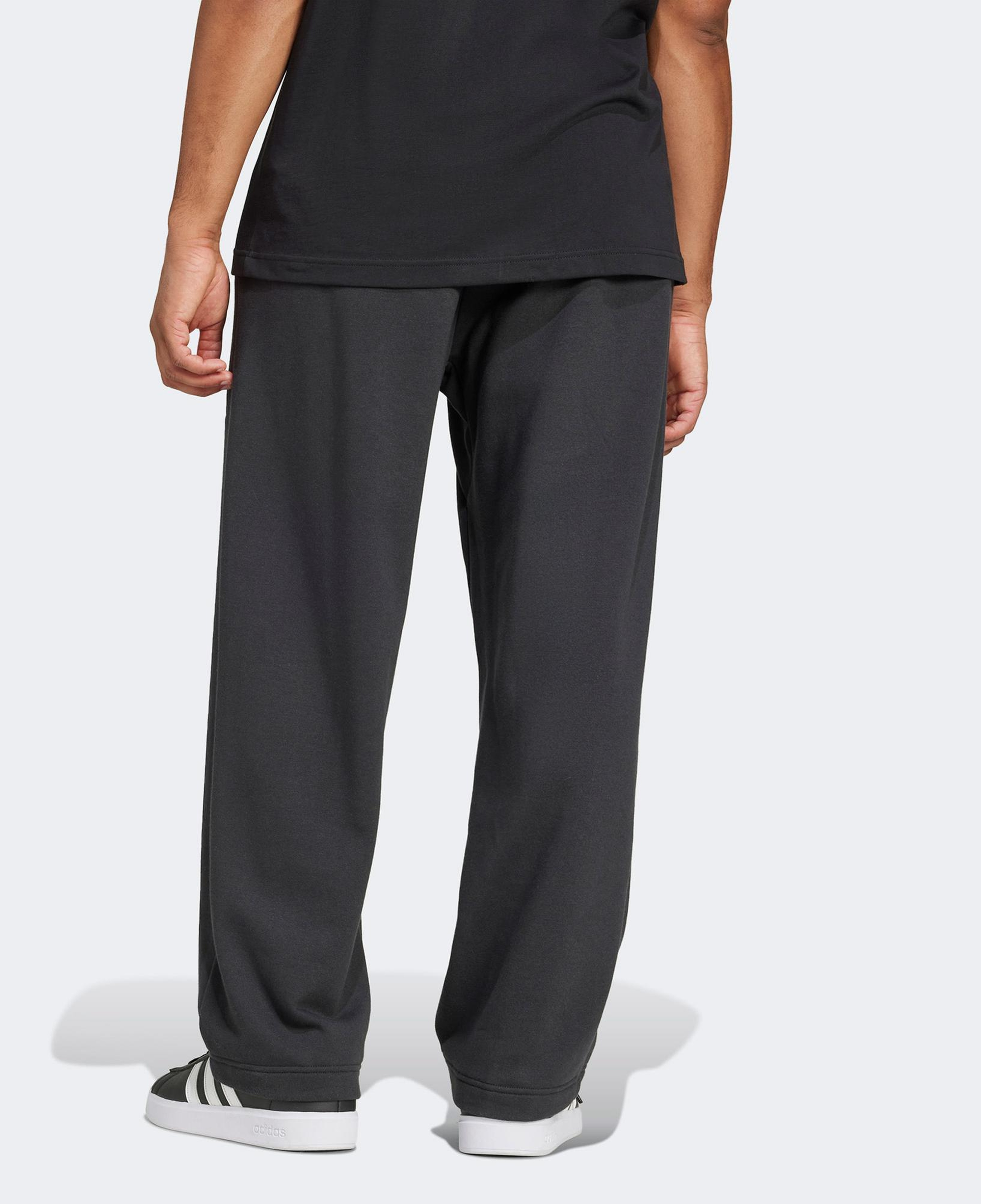 adidas Essentials Wide Leg 3 Bar Logo Erkek Siyah Eşofman Altı