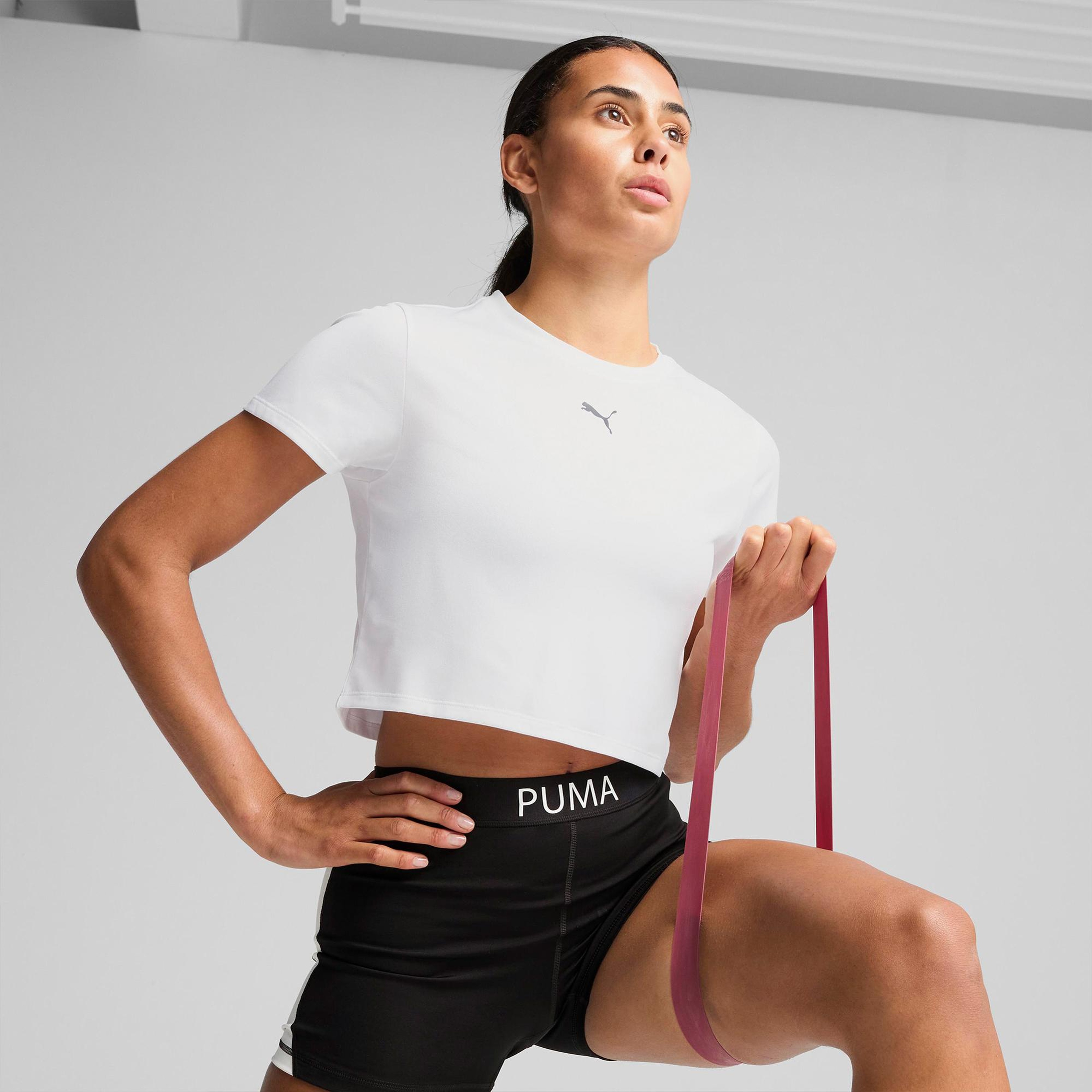 Puma Tad Essential Baby Kadın Beyaz Antrenman T-Shirt