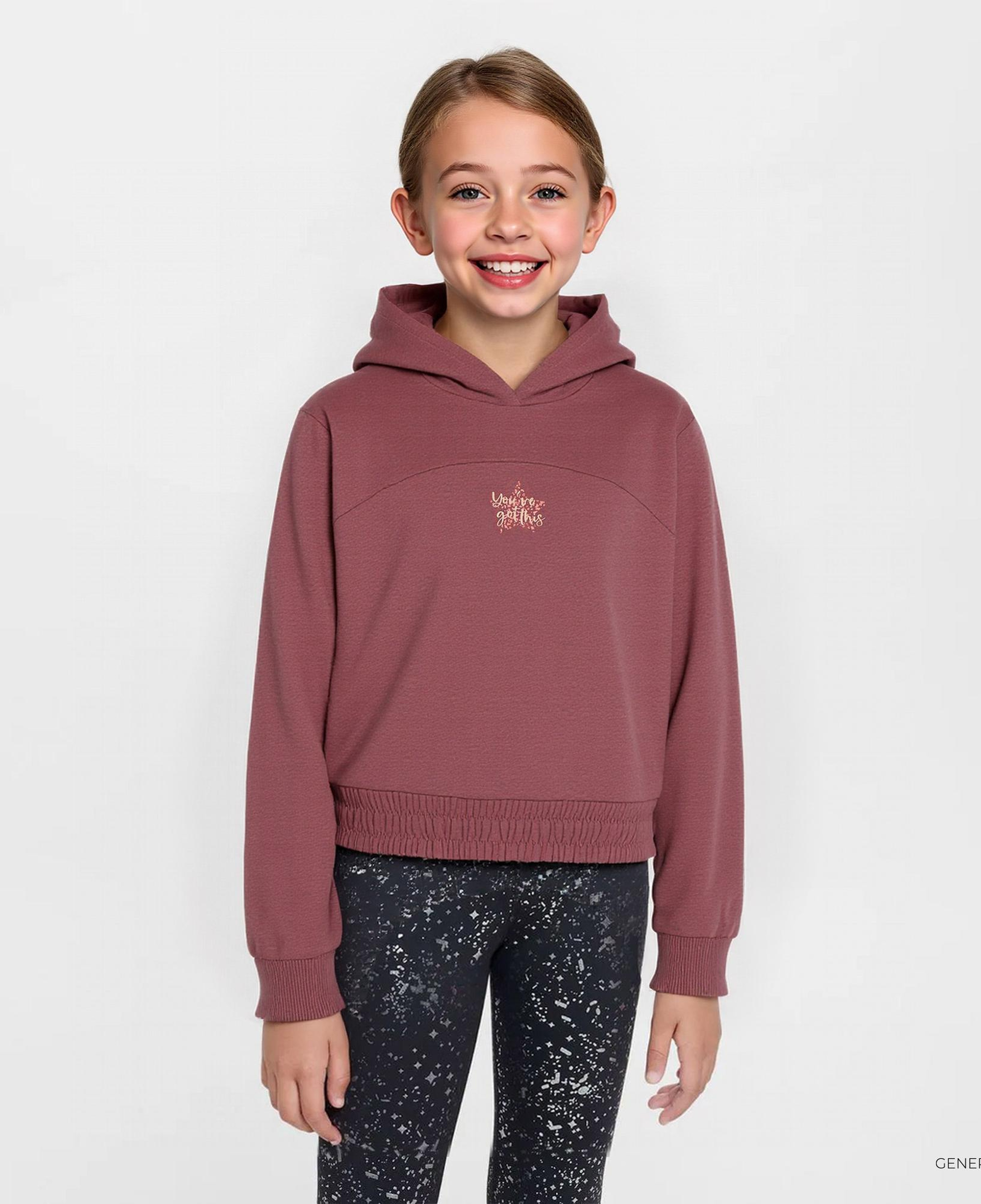 Energetics Full-Zipped Çocuk Kırmızı Günlük Sweatshirt