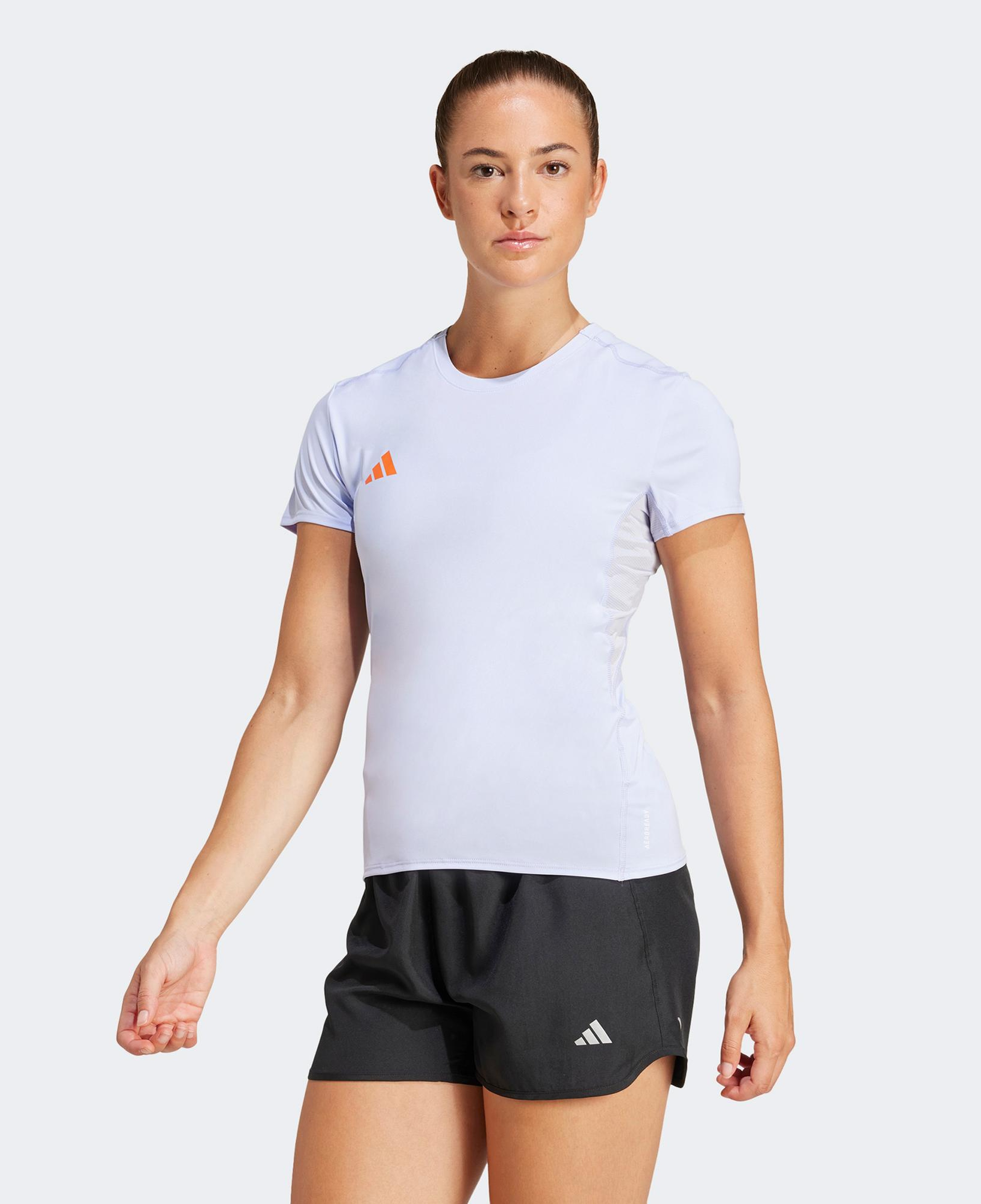 adidas Adizero Essentials Kadın Mor Koşu T-Shirt