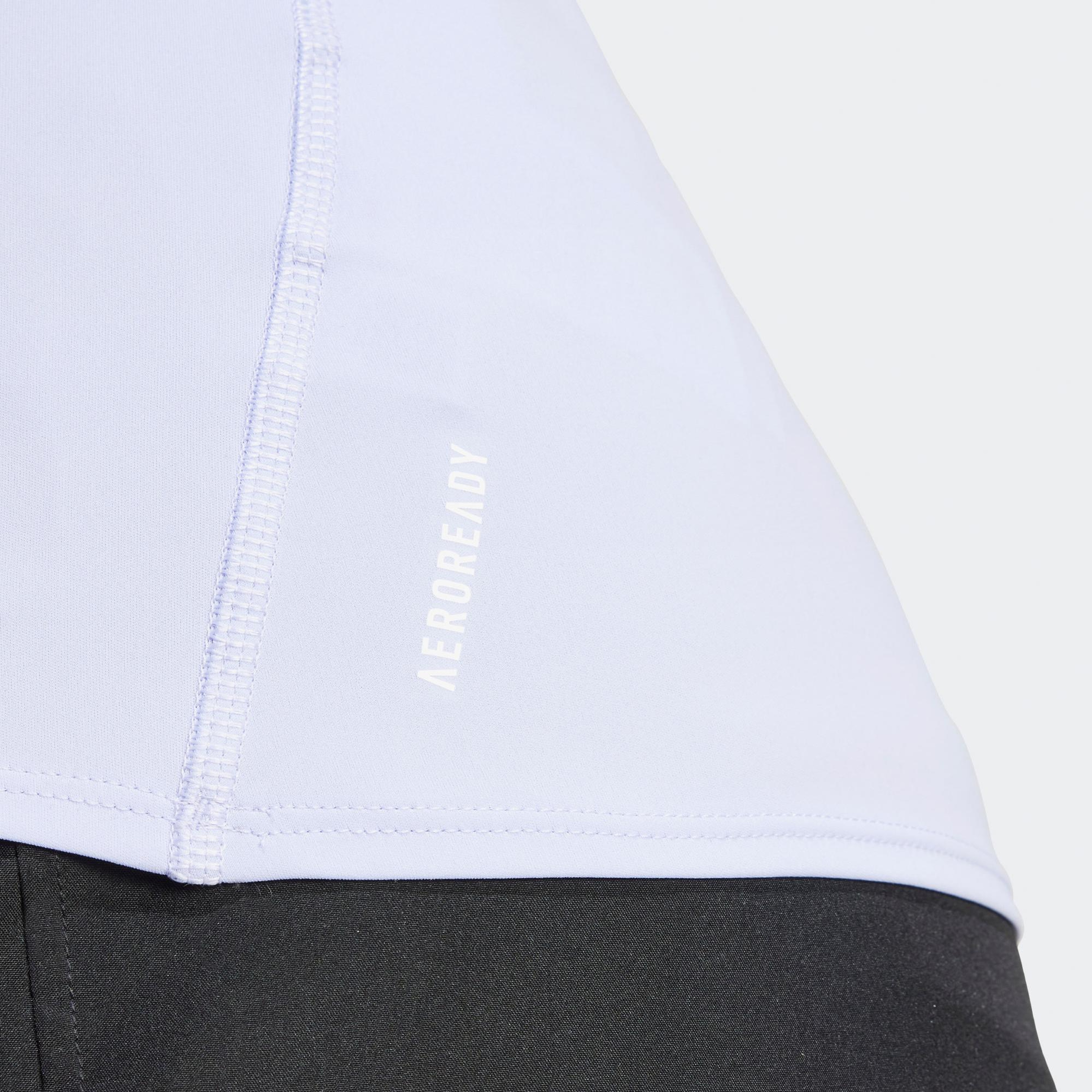 adidas Adizero Essentials Kadın Mor Koşu T-Shirt