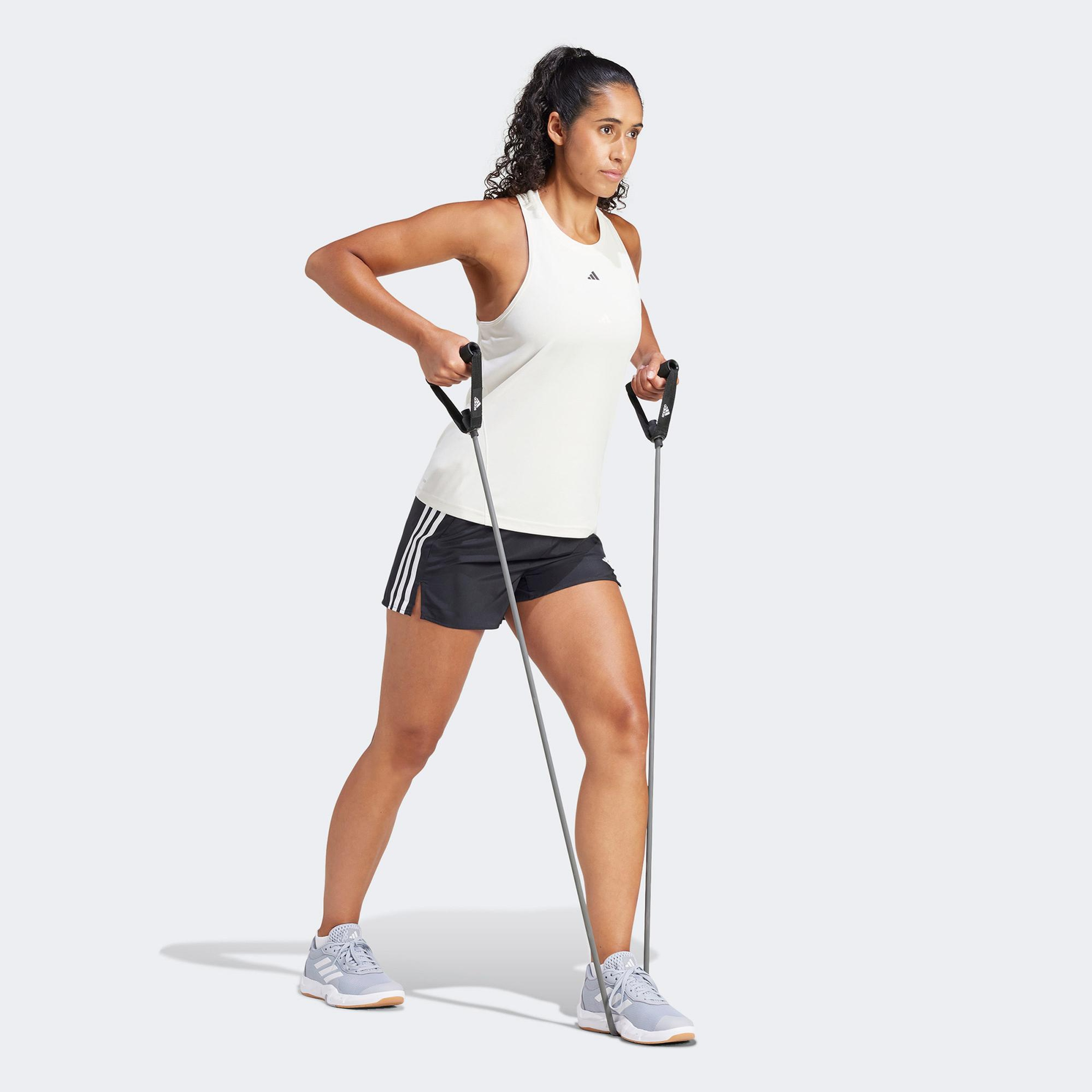 adidas 3 Stripes High Rise Kadın Siyah Antrenman Şort