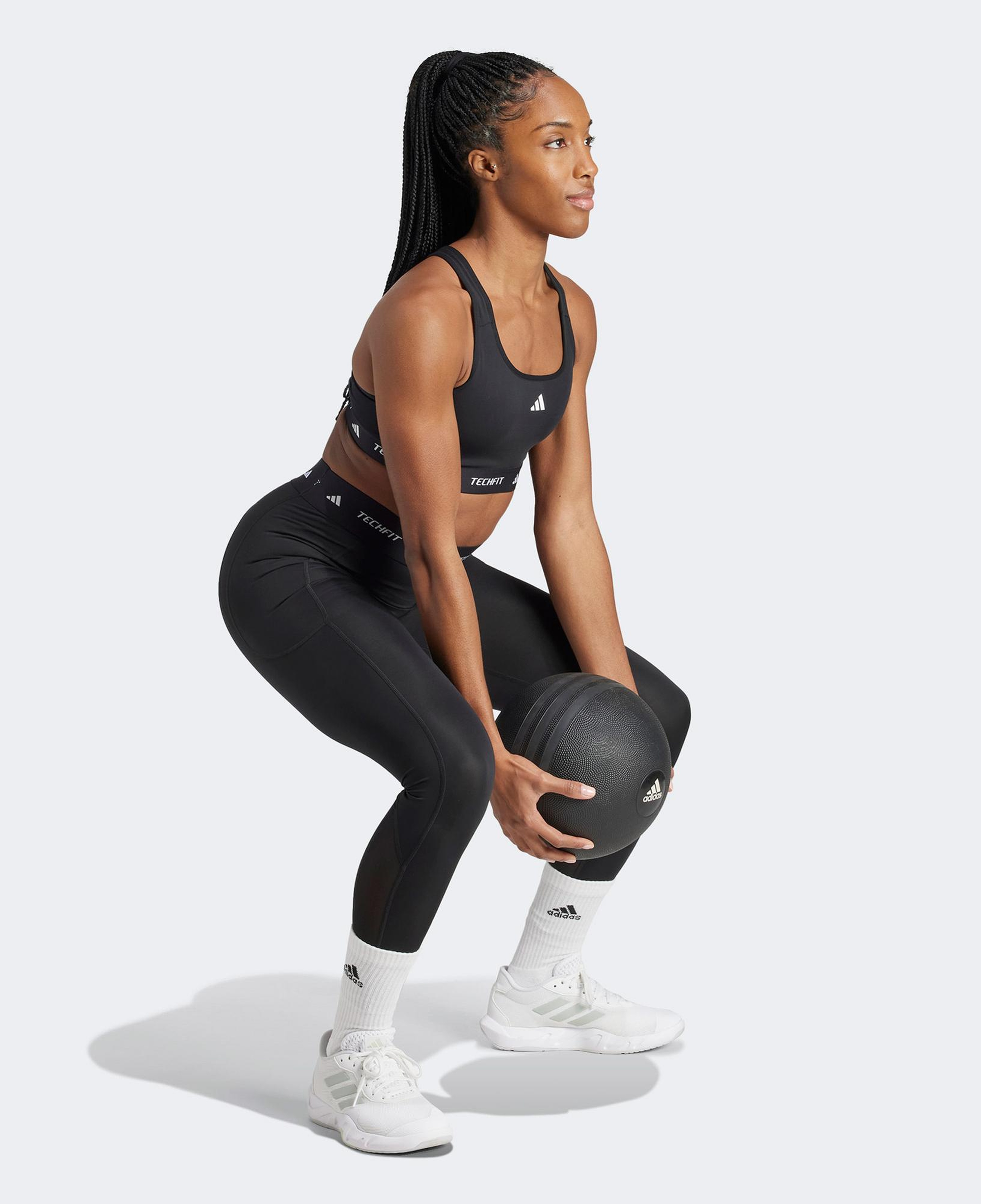 adidas Techfit Kadın Siyah Antrenman Bra