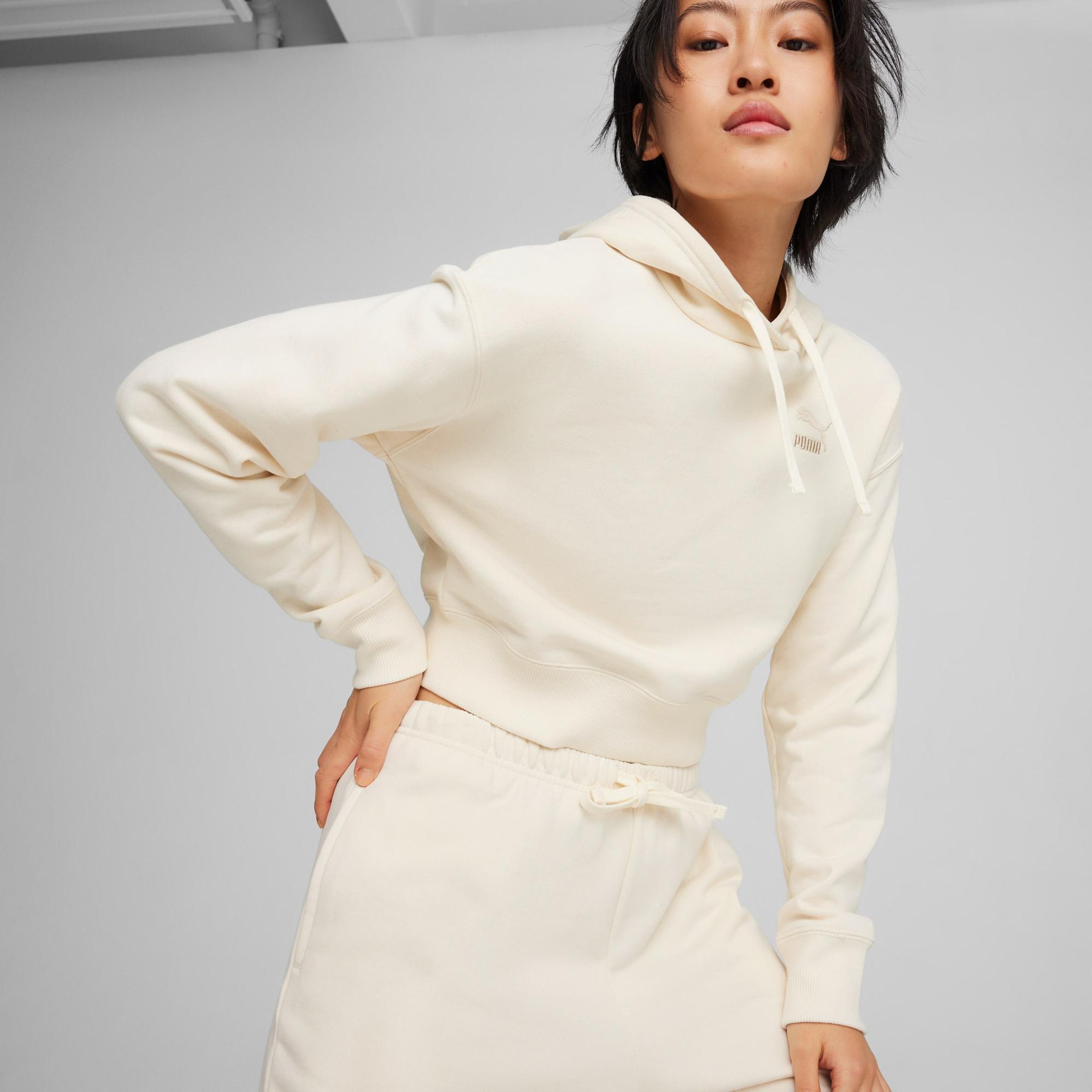 Puma Better Classic Kadın Bej Günlük Sweatshirt