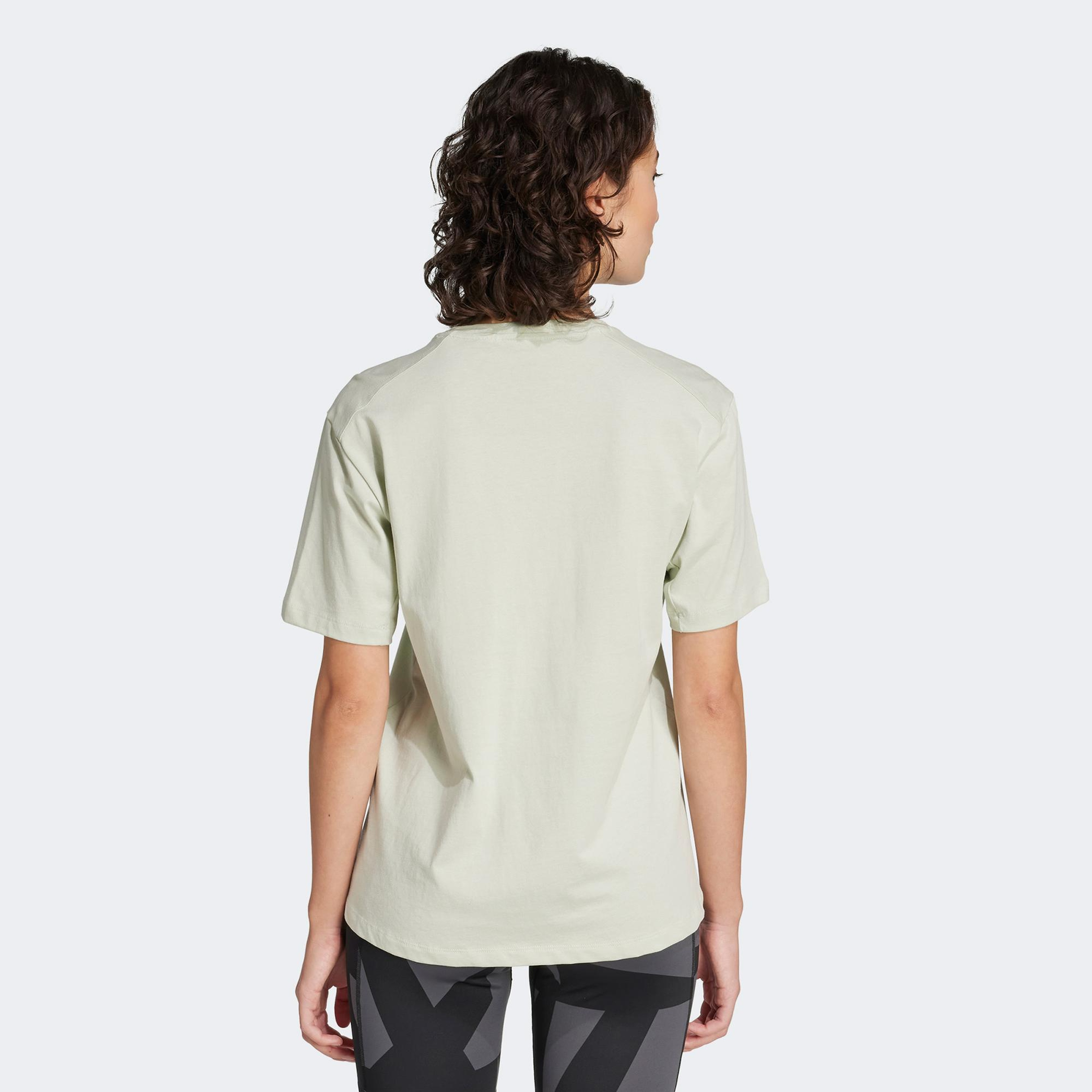 adidas Terrex Classic Logo Kadın Yeşil T-Shirt