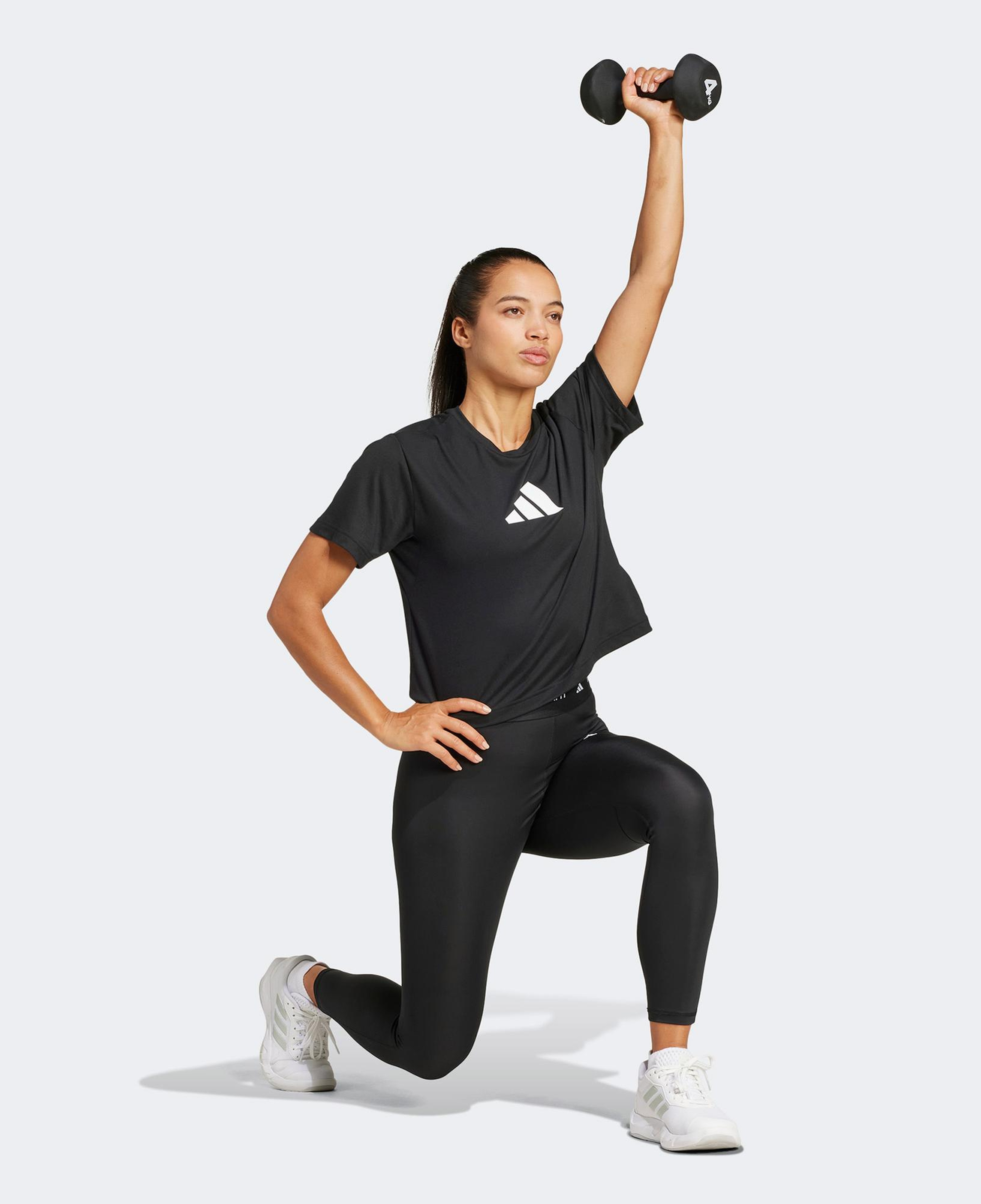 adidas Train Essentials Big Logo Pernce Kadın Siyah Antrenman T-Shirt