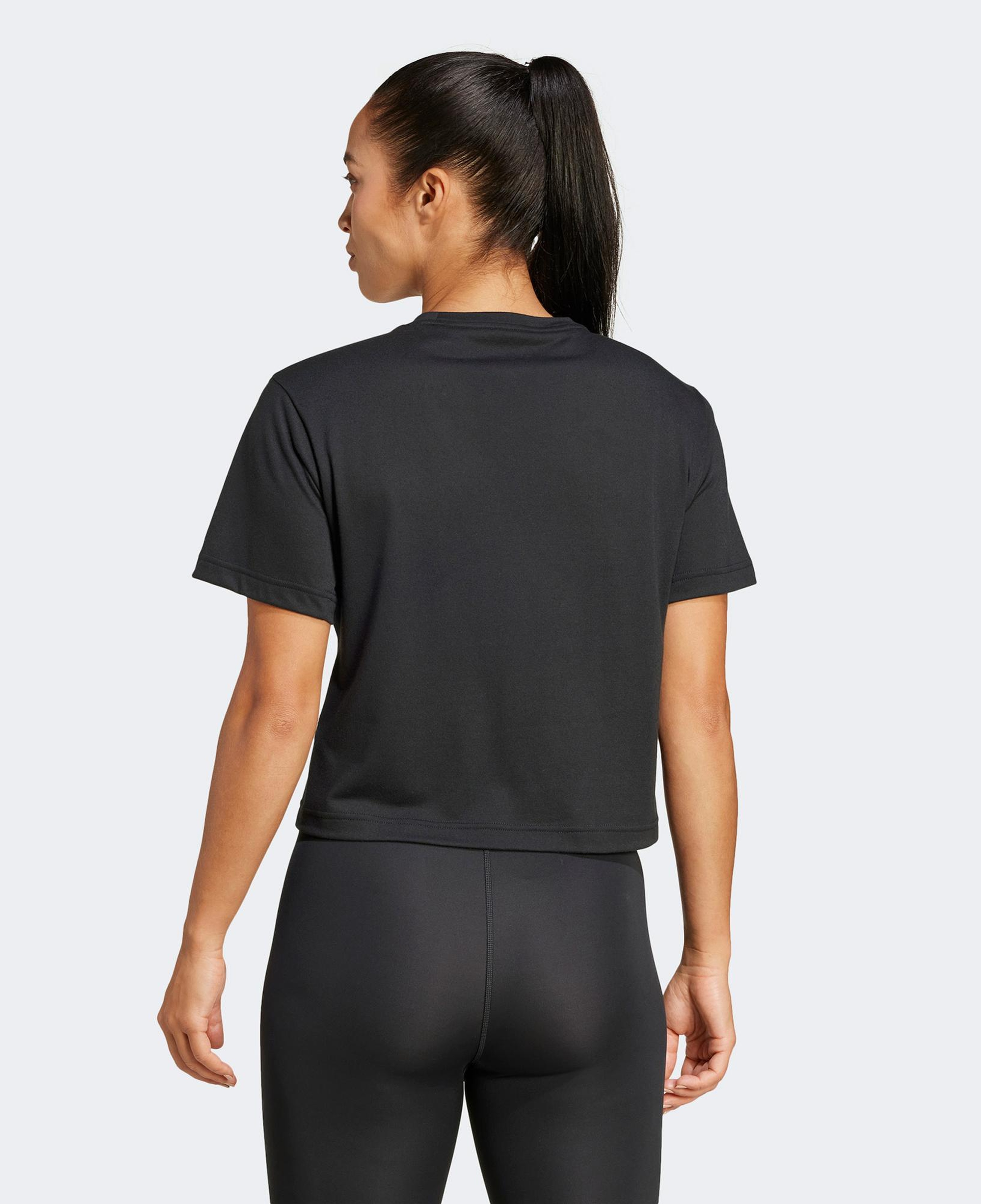 adidas Train Essentials Big Logo Pernce Kadın Siyah Antrenman T-Shirt