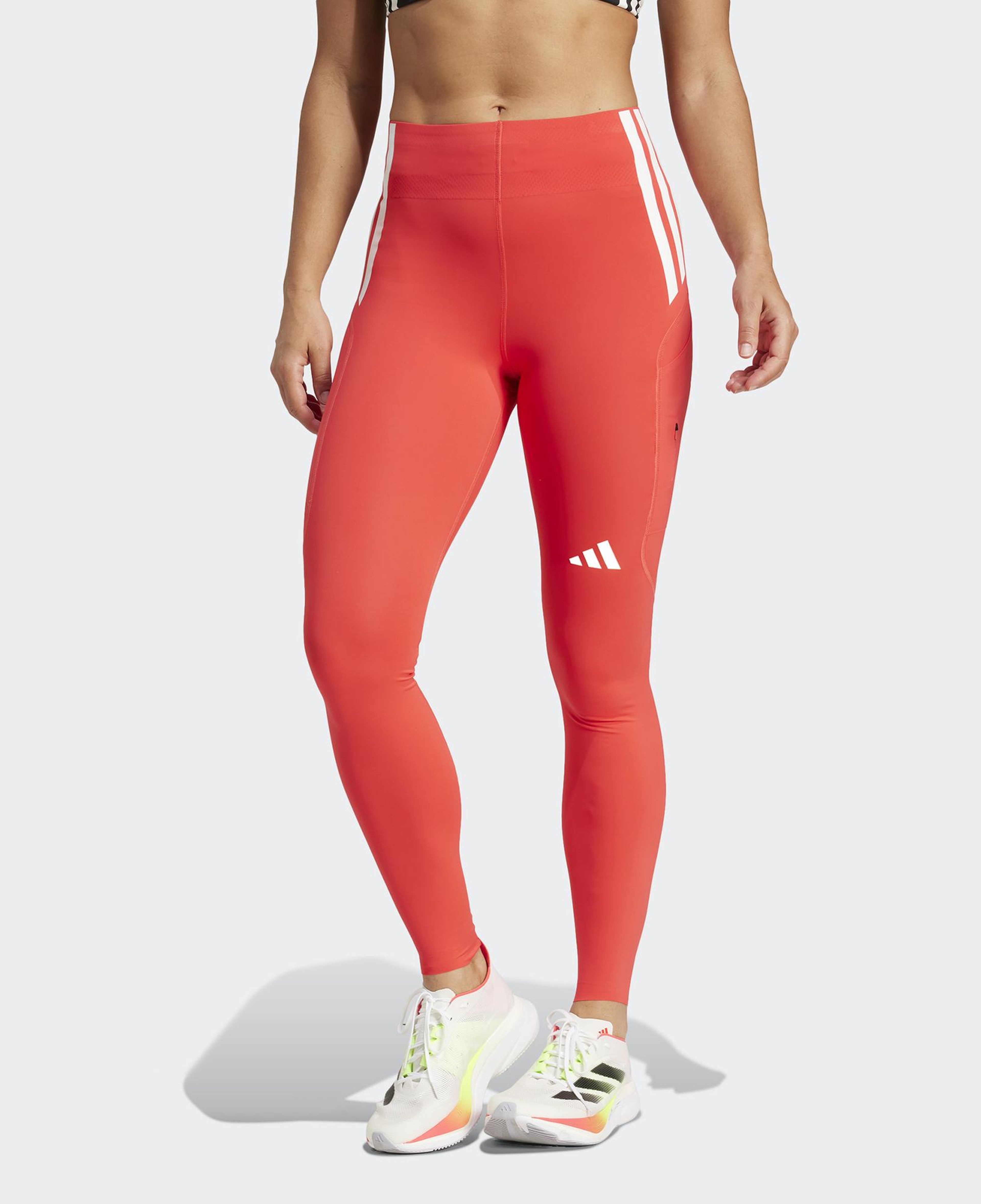 adidas Adizero Full Length Kadın Kırmızı Koşu Taytı