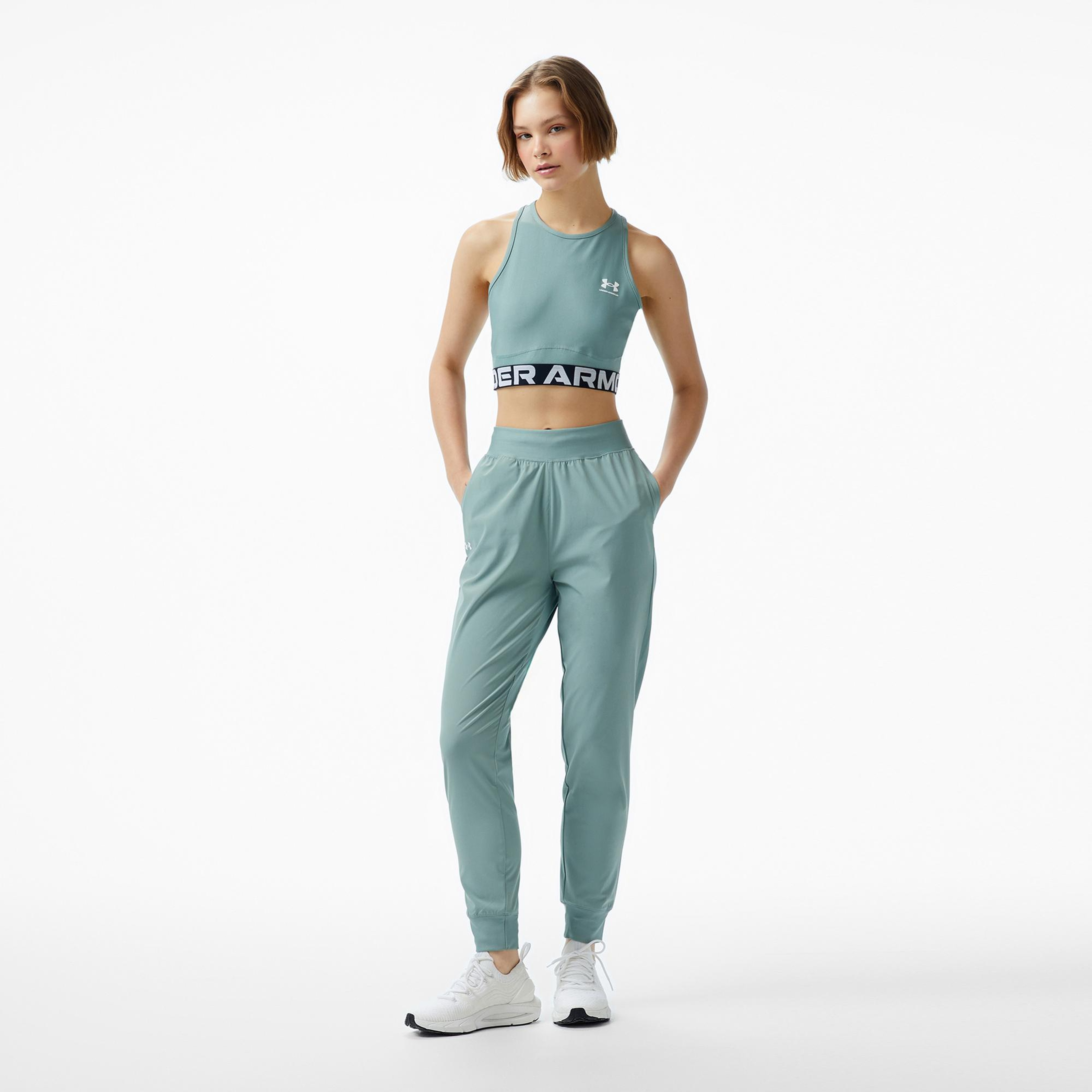 Under Armour HeatGear Rib Kadın Yeşil Bra