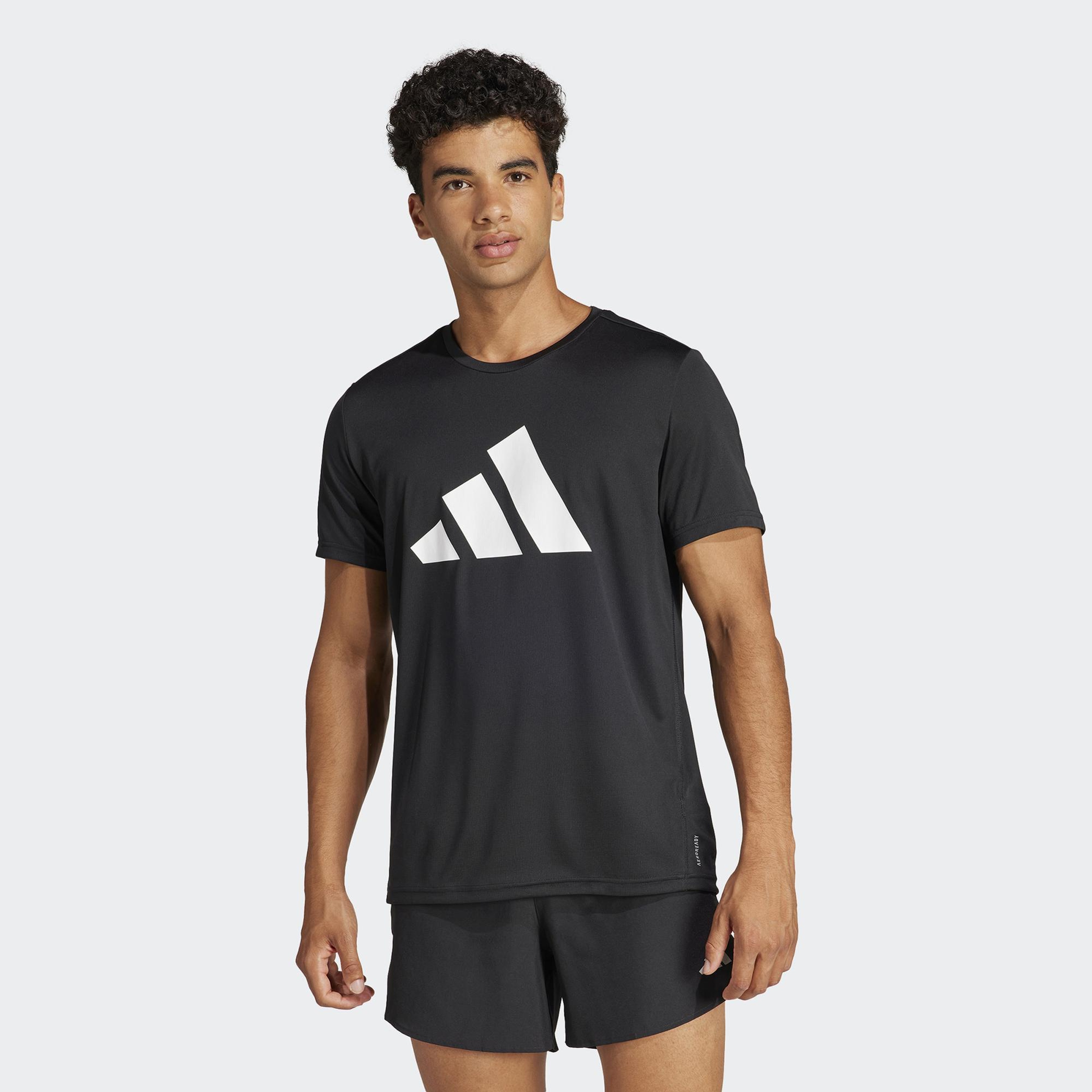 adidas Run It Erkek Siyah Koşu T-Shirt