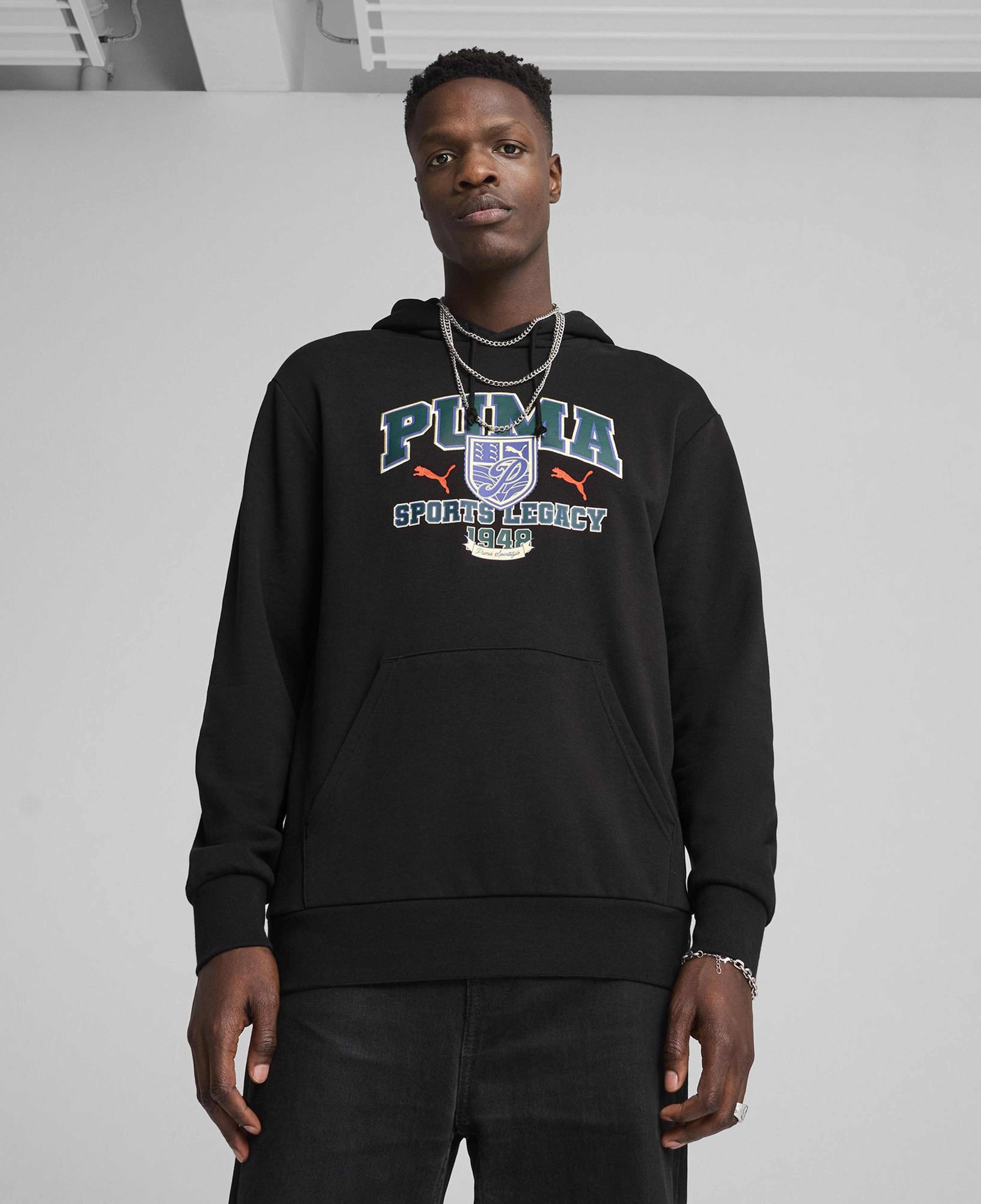 Puma Sports Legacy Erkek Siyah Sweatshirt