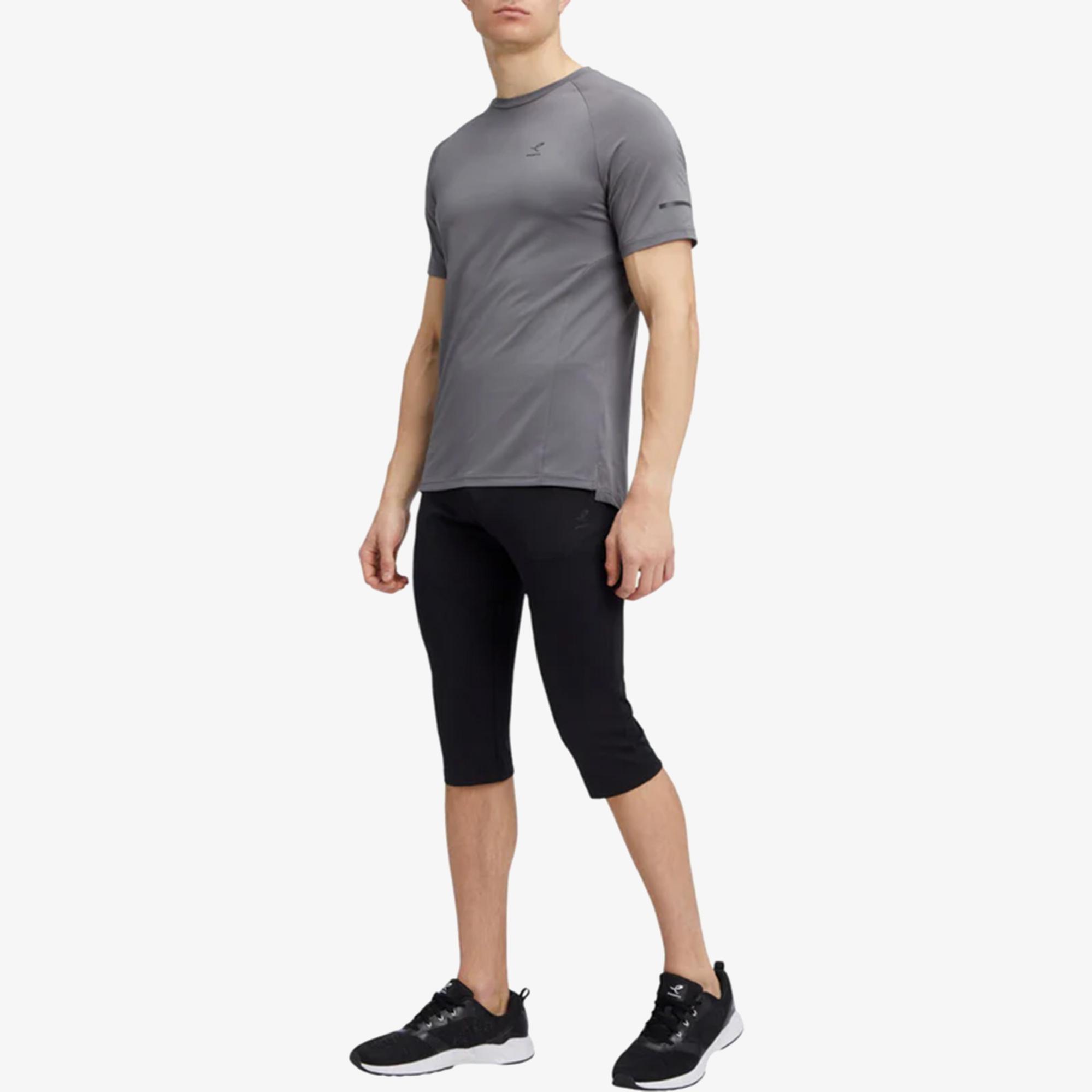 Energetics Ellazor S/S Erkek Gri Koşu T-Shirt