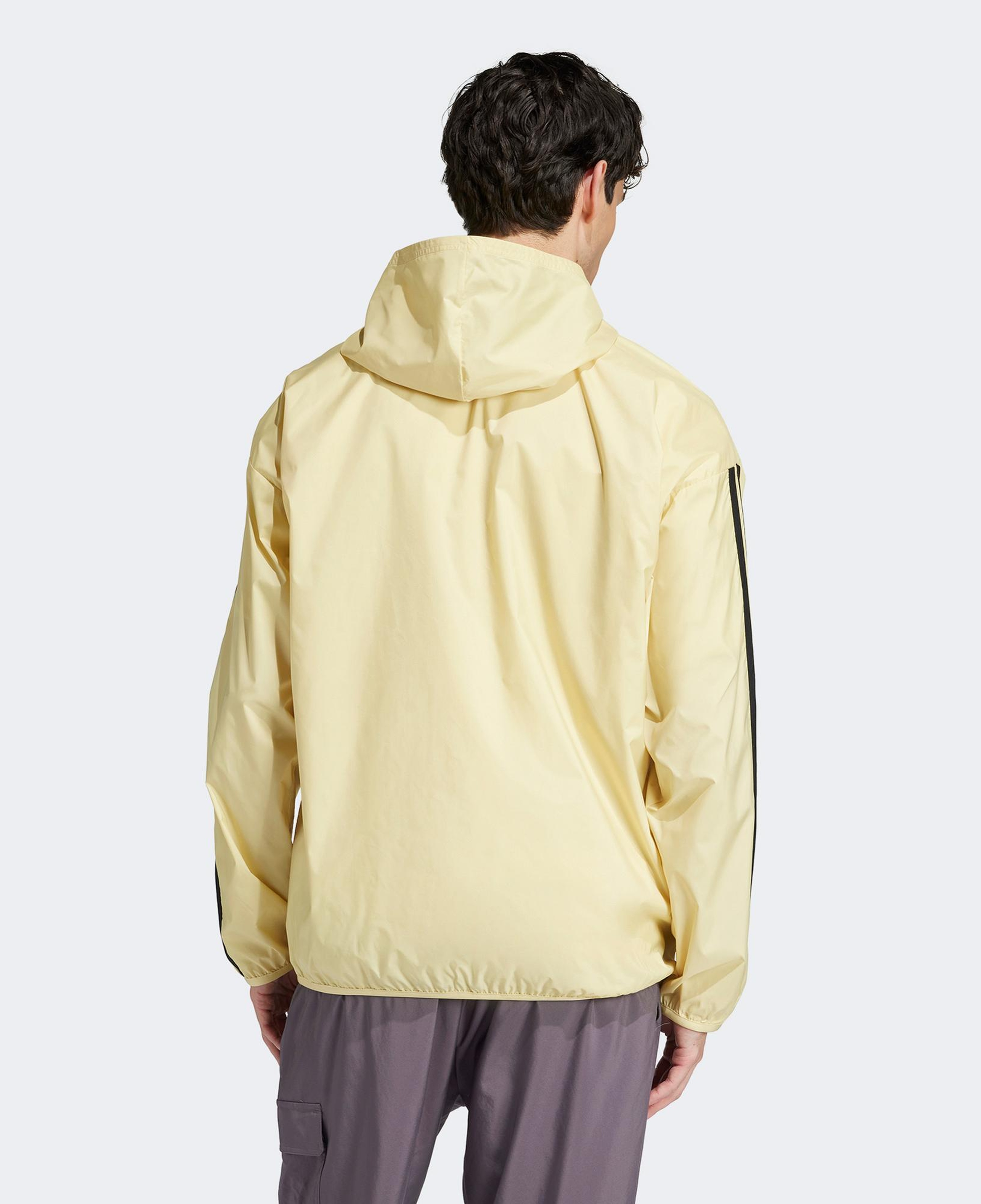 adidas Essentials 3 Stripes Windbreaker Erkek Sarı Ceket