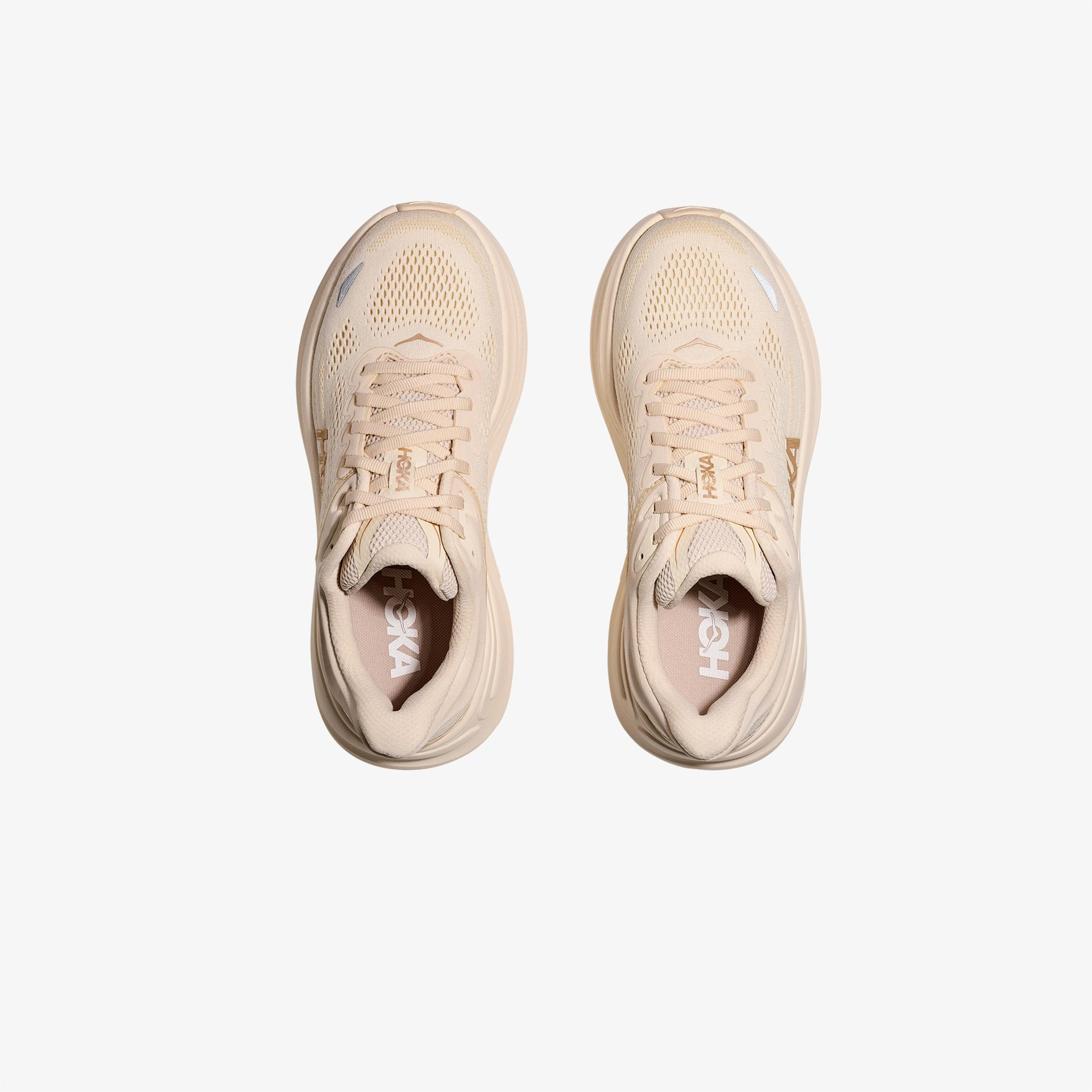 Hoka Bondi 9 Kadın Bej Koşu Ayakkabısı