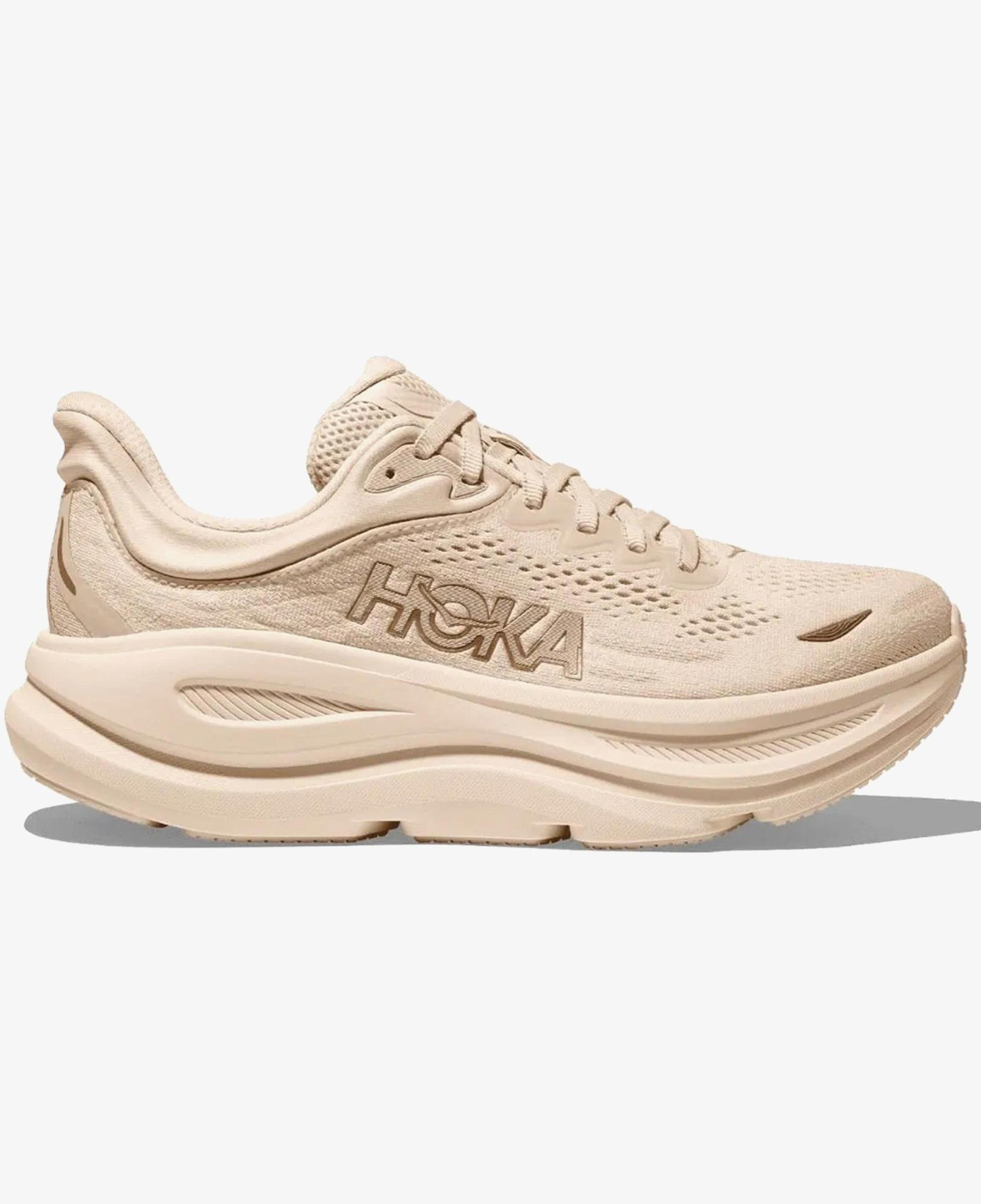 Hoka Bondi 9 Kadın Bej Koşu Ayakkabısı