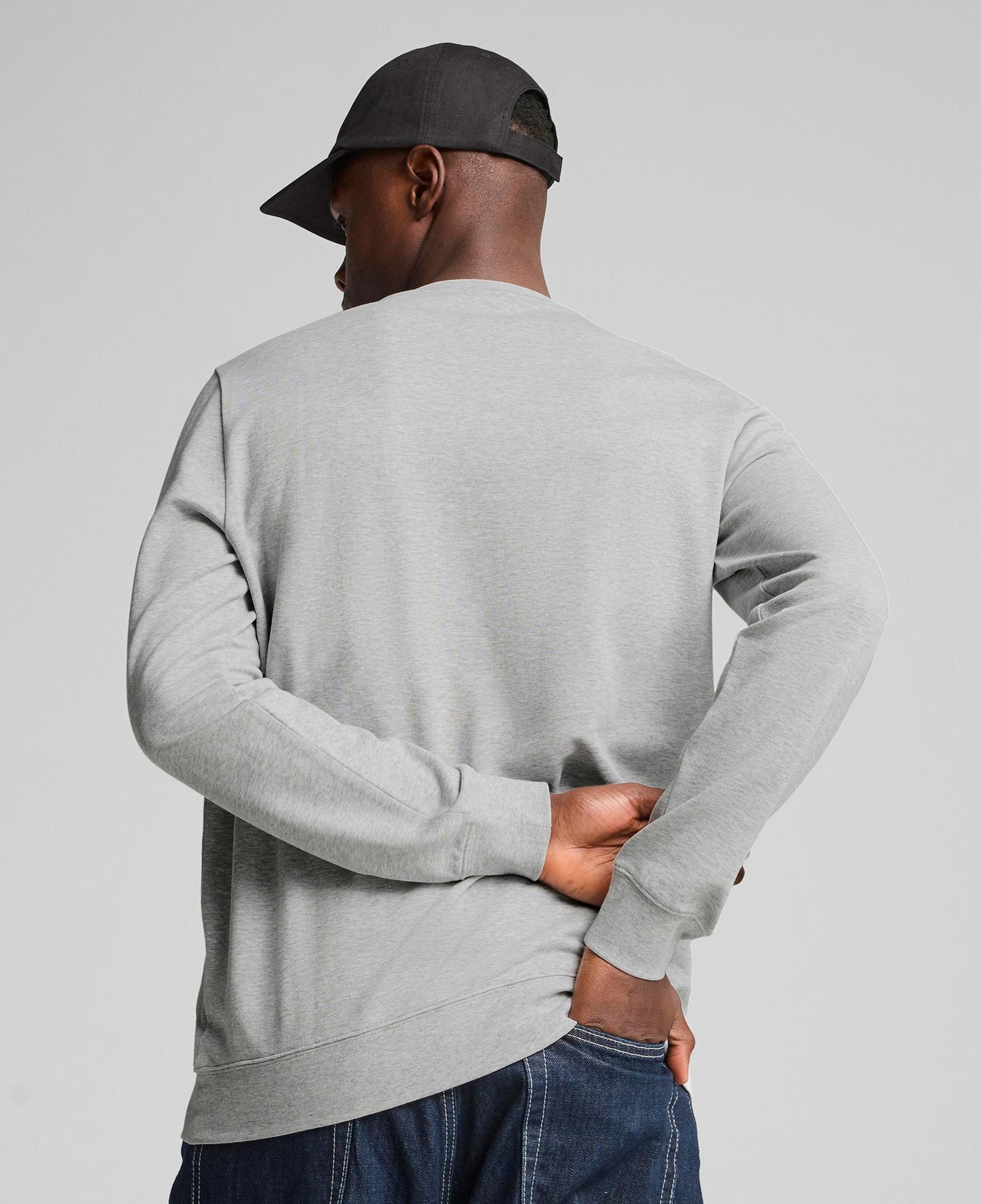 Puma Ess Elevated Crew Tr Erkek Gri Sweatshirt