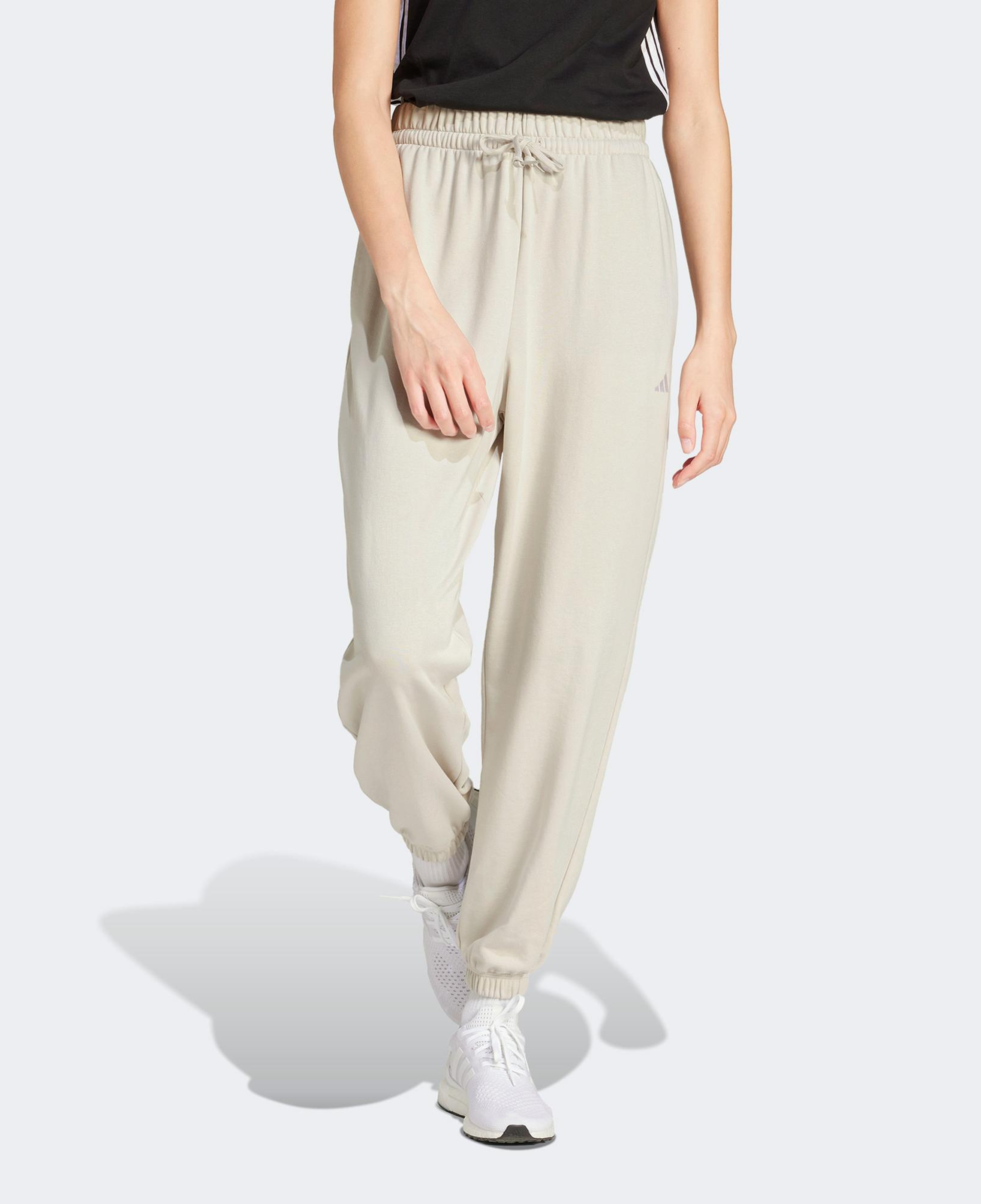 adidas Essentials Small Logo French Terry Cuffed Kadın Gri Eşofman Altı