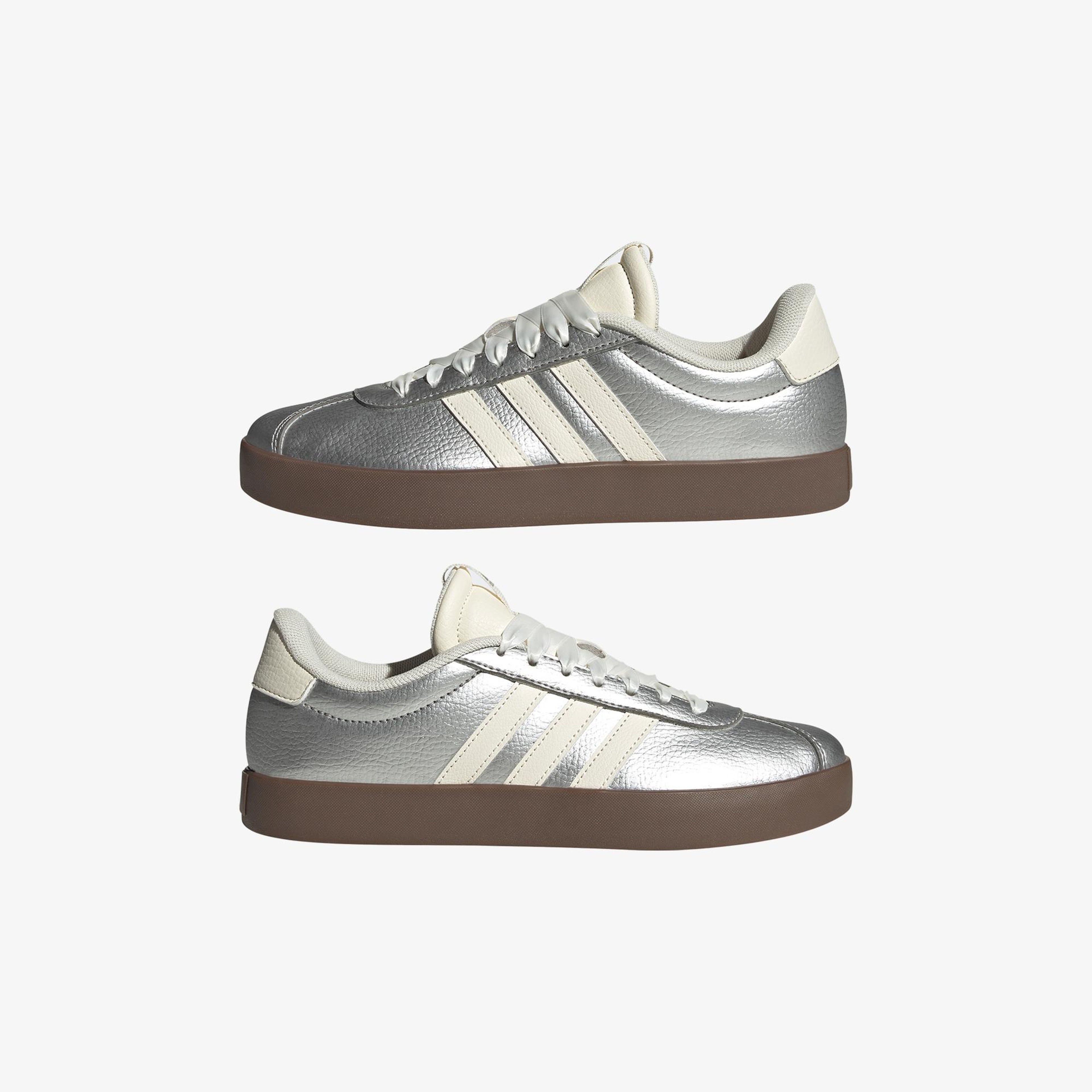 adidas VL Court 3.0 Kadın Gri Spor Ayakkabı