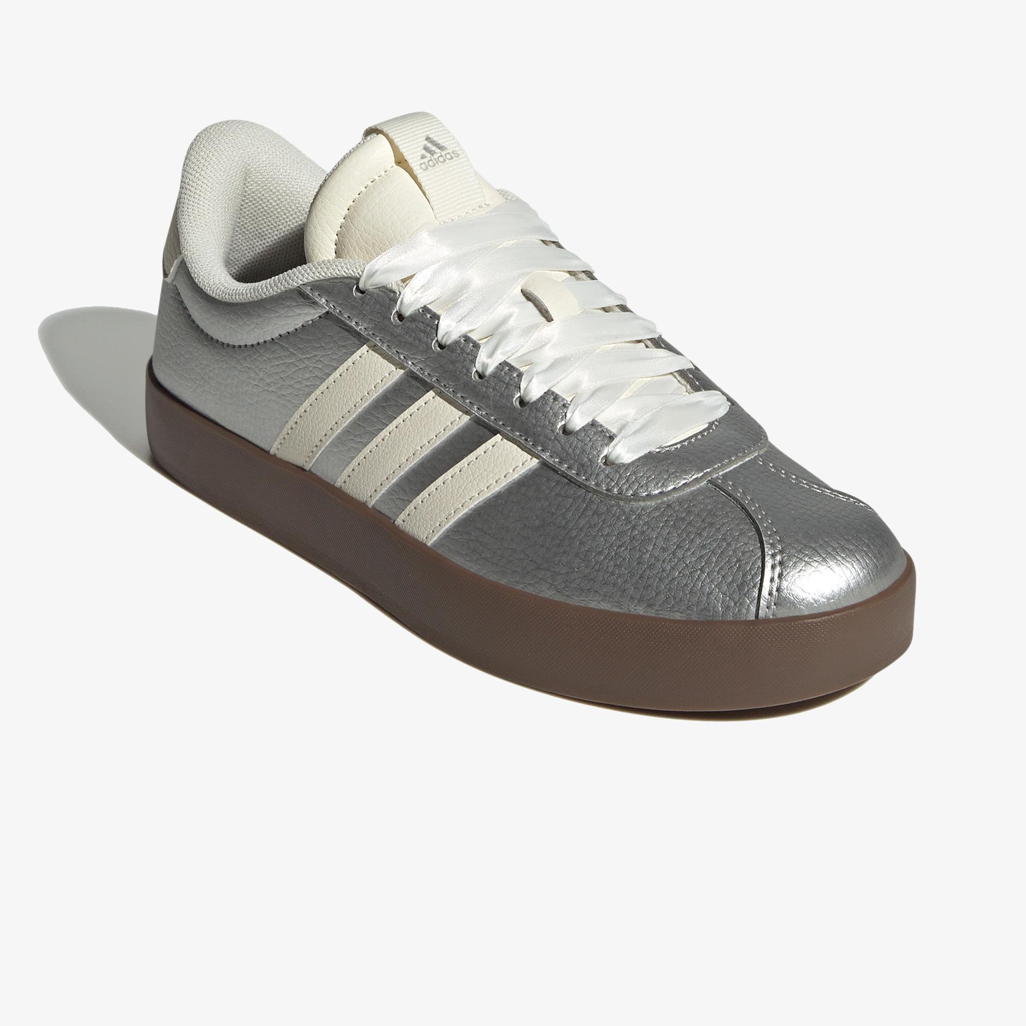 adidas VL Court 3.0 Kadın Gri Spor Ayakkabı