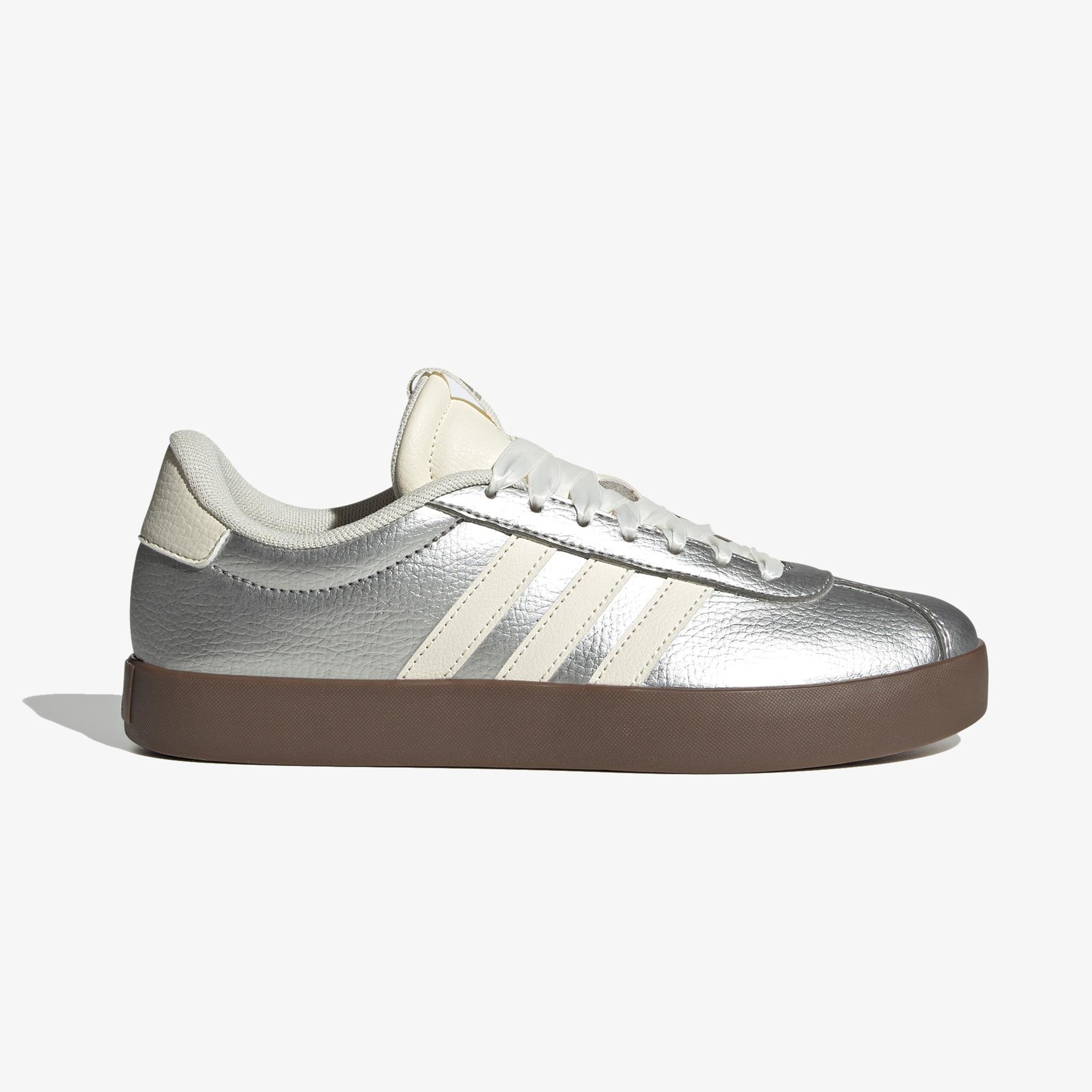 adidas VL Court 3.0 Kadın Gri Spor Ayakkabı
