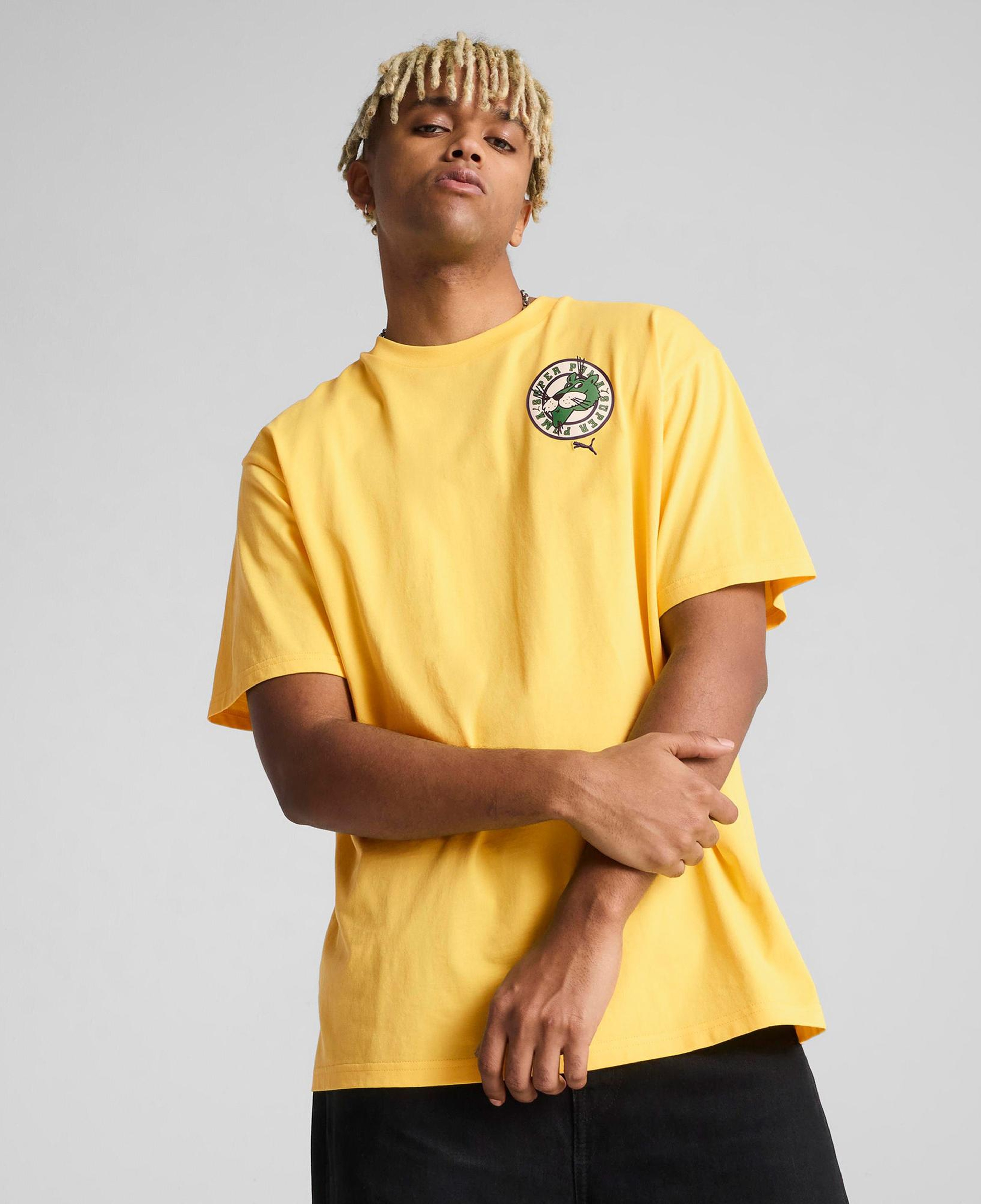 Puma Graphics Super Erkek Sarı T-Shirt