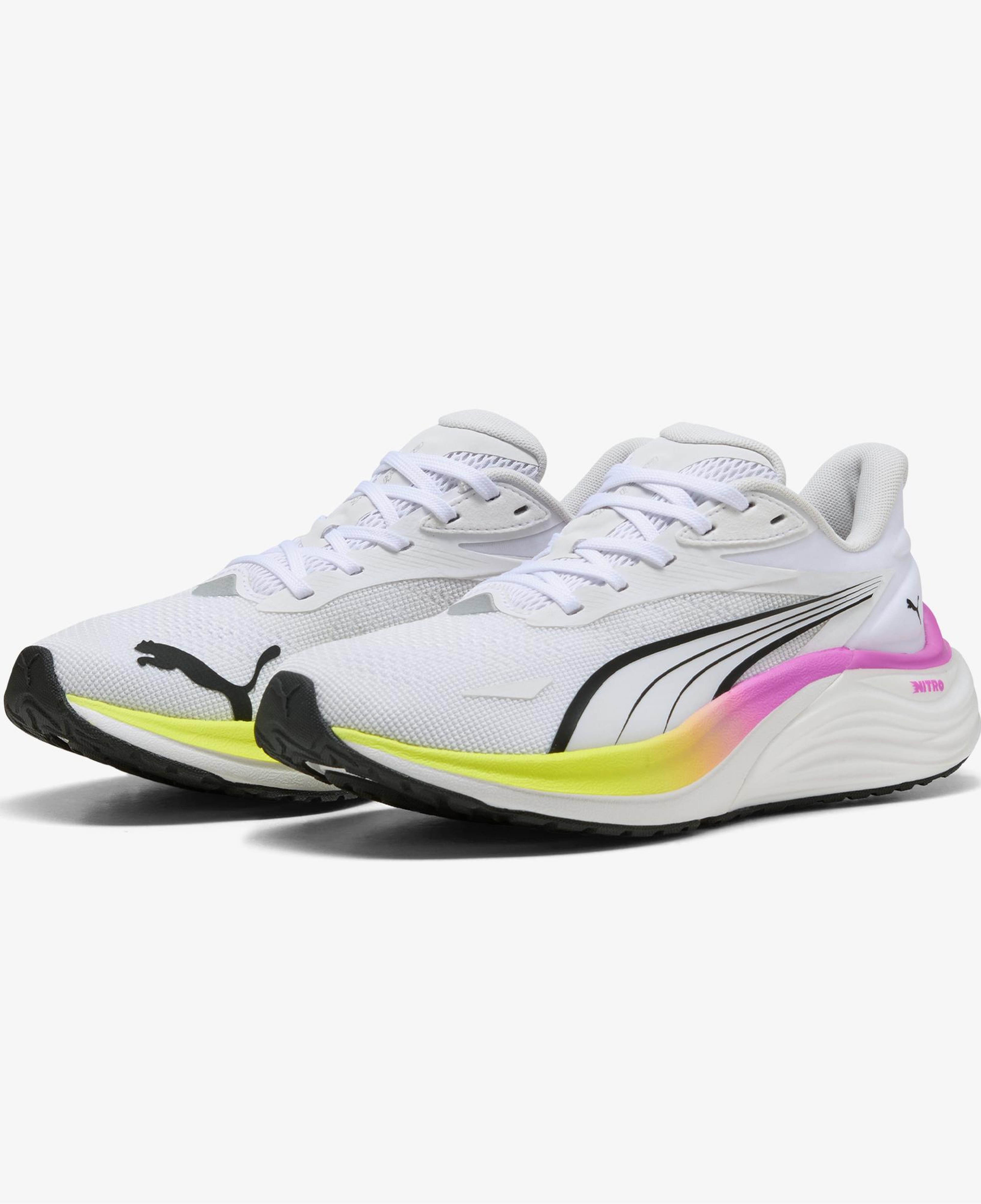 Puma Electrify Nitro 4 Kadın Beyaz Koşu Ayakkabısı